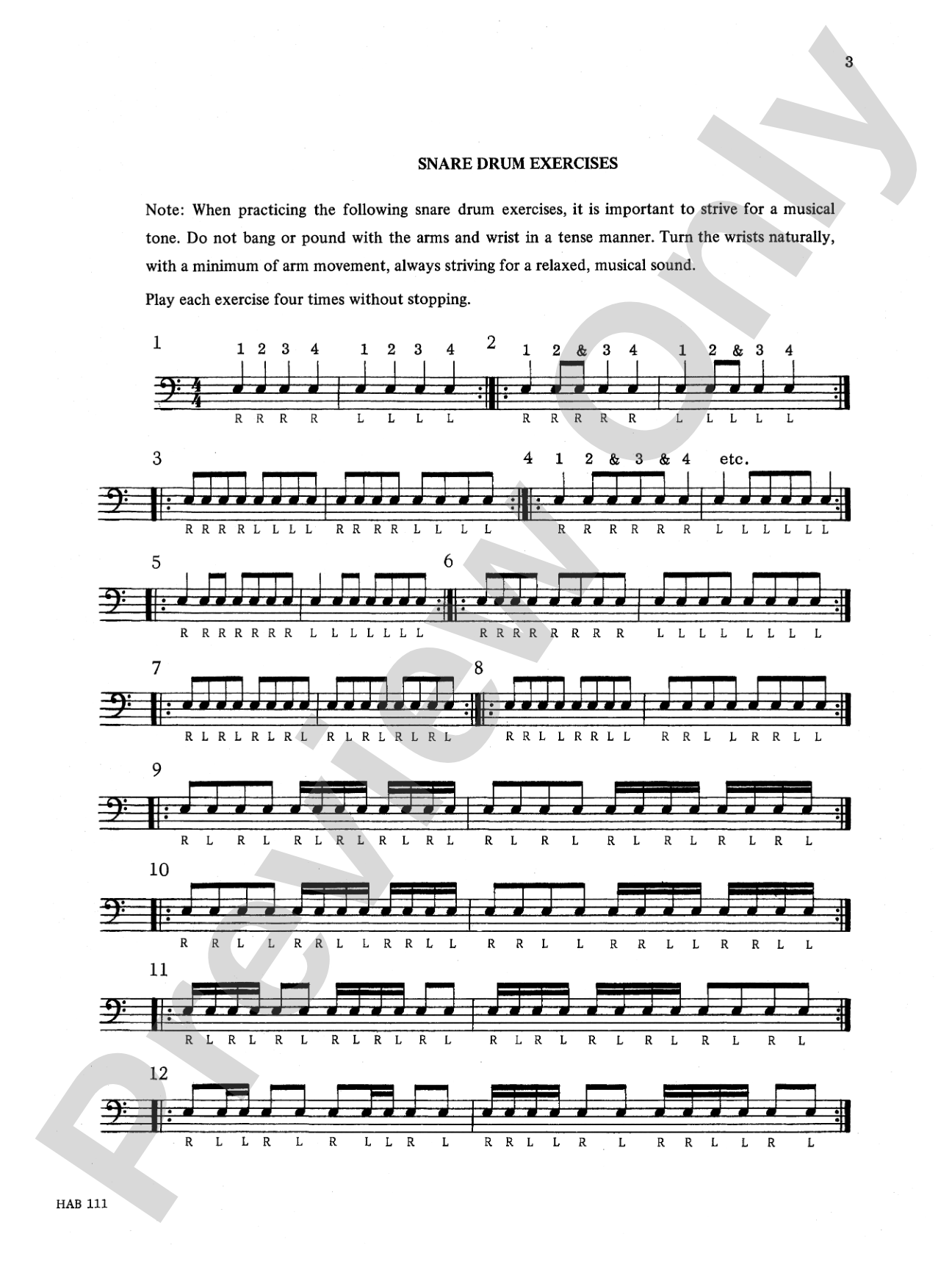 Elementary Rock and Roll Drumming: A Basic Step-by-Step Method and Study for the Younger Player