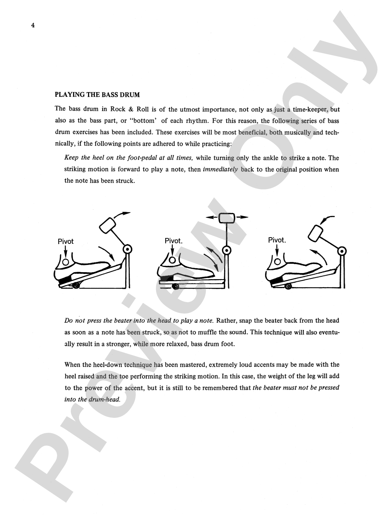 Elementary Rock and Roll Drumming: A Basic Step-by-Step Method and Study for the Younger Player
