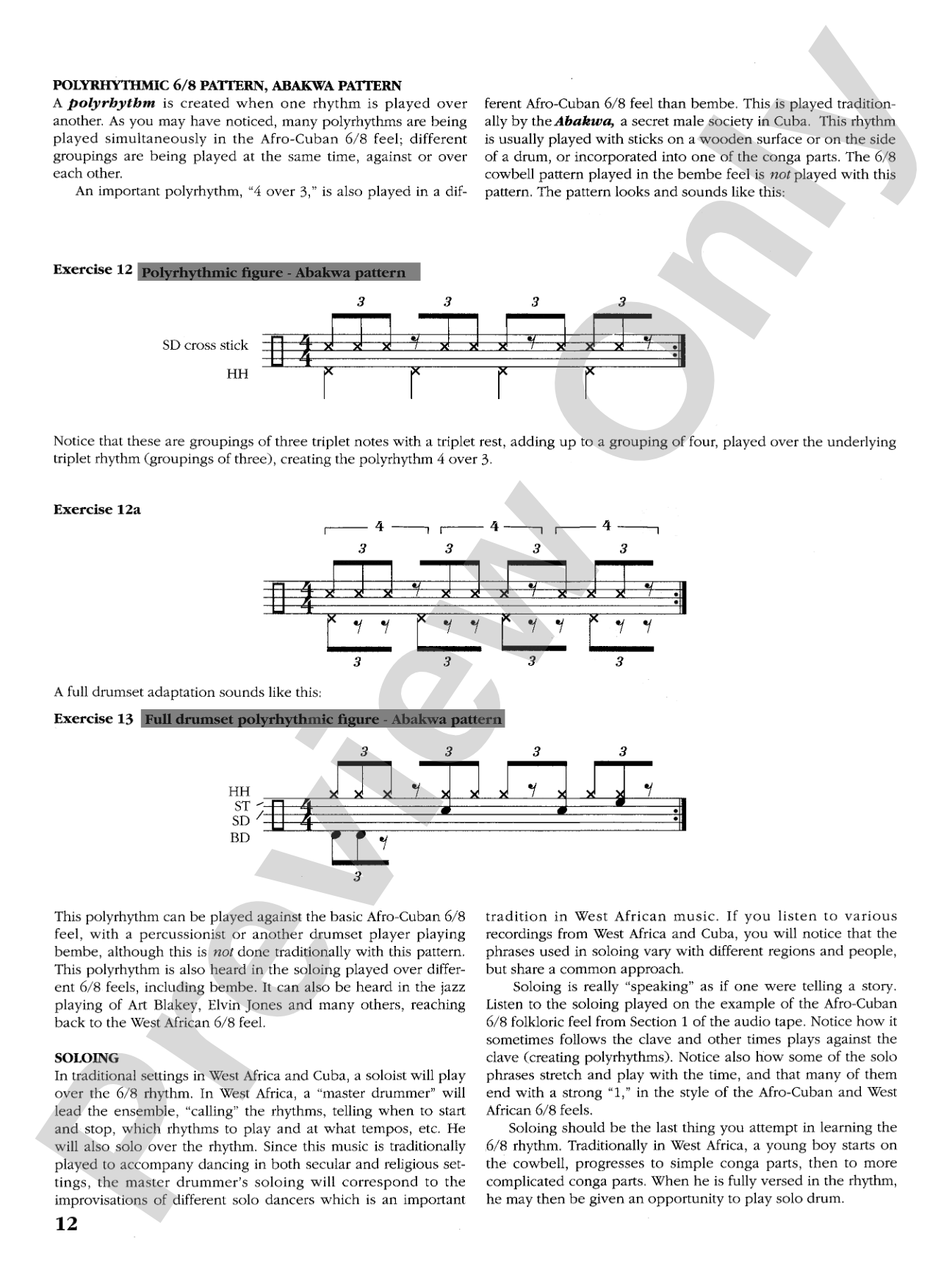 Afro-Cuban Rhythms for Drumset