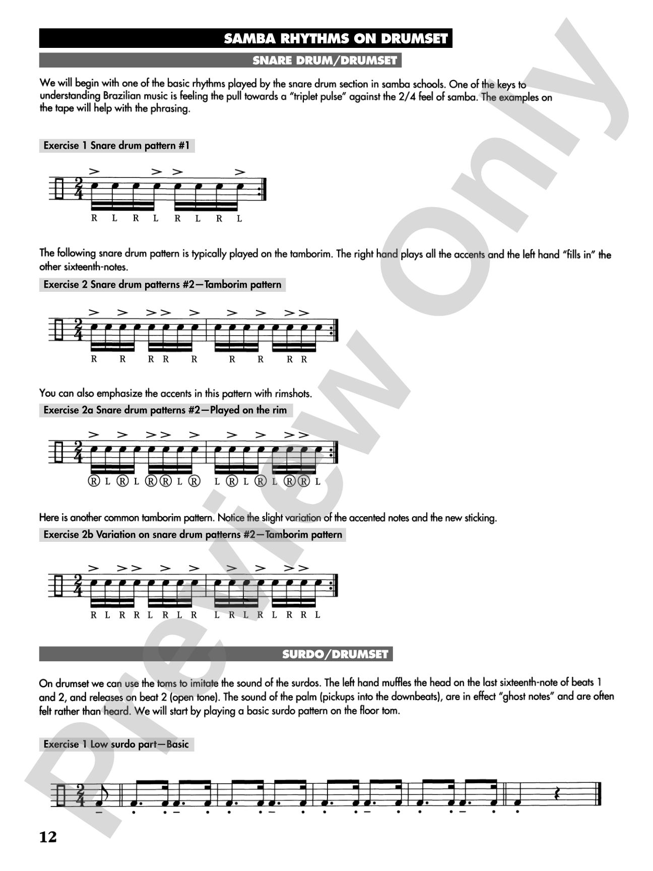 Brazilian Rhythms for Drumset