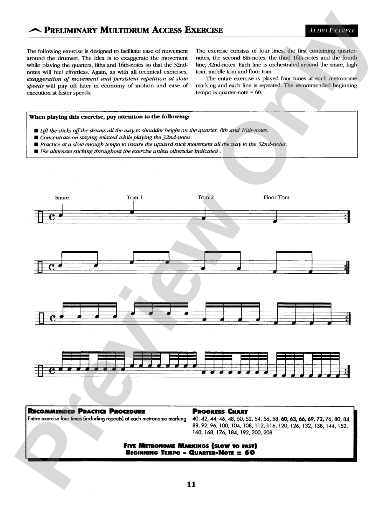 Advanced Concepts: A Comprehensive Method for Developing Technique, Contemporary Styles, and Rhythmical Concepts