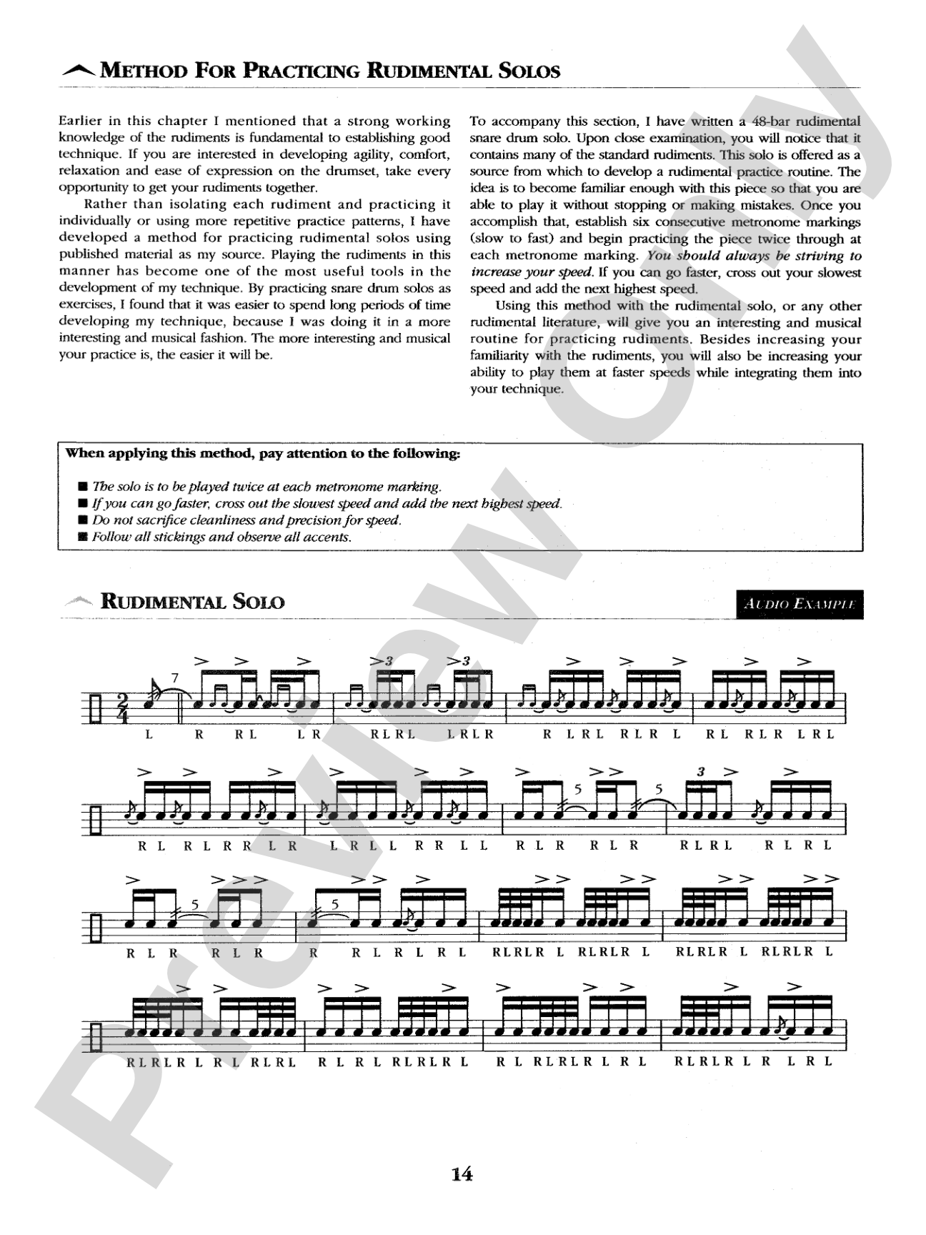Advanced Concepts: A Comprehensive Method for Developing Technique, Contemporary Styles, and Rhythmical Concepts
