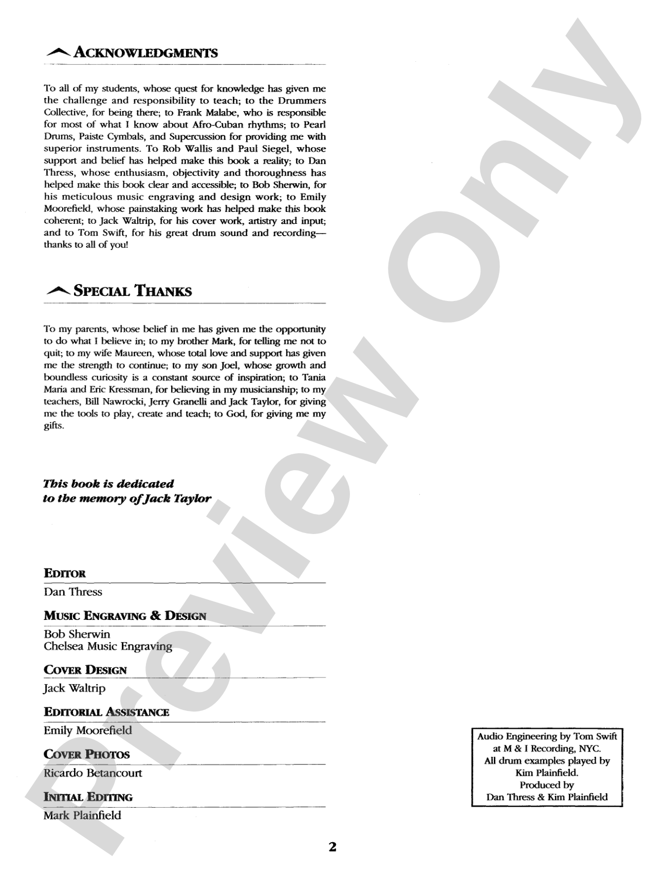 Advanced Concepts: A Comprehensive Method for Developing Technique, Contemporary Styles, and Rhythmical Concepts