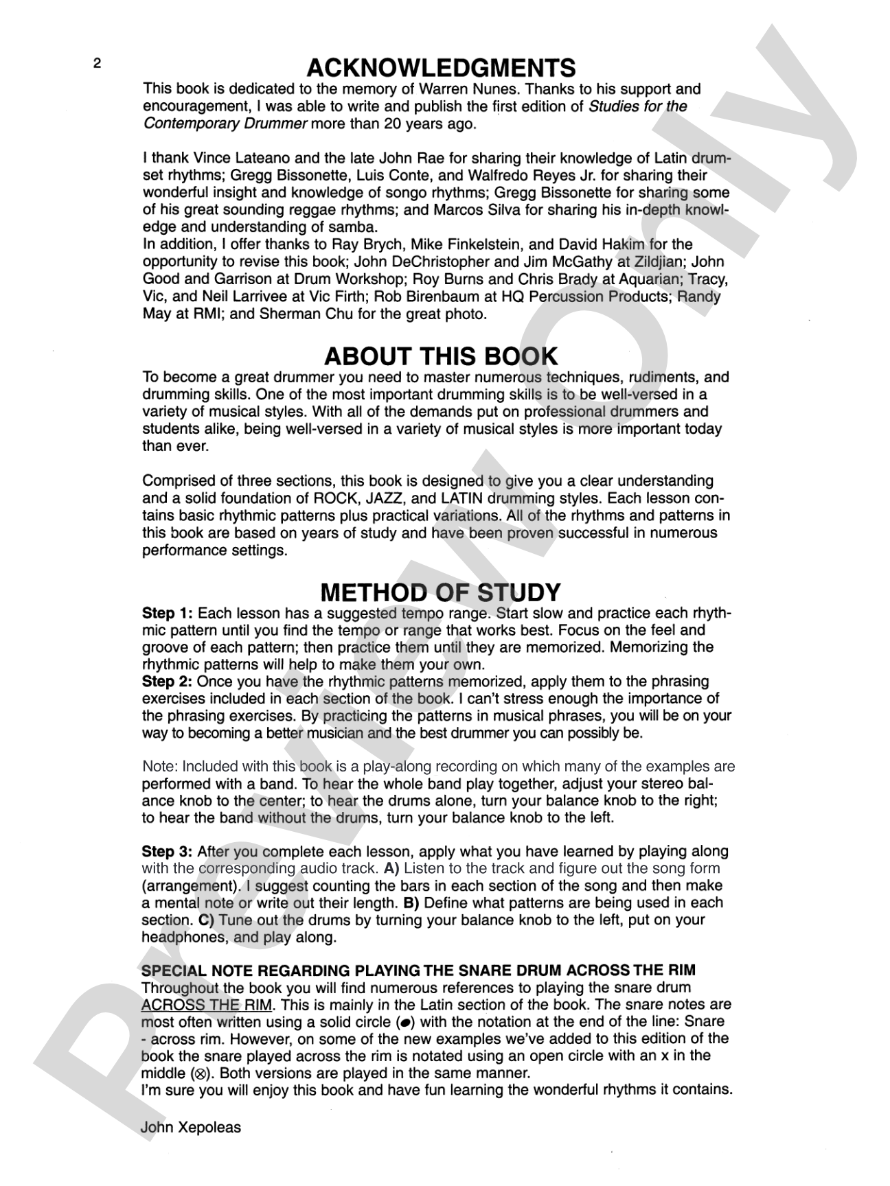 Style Studies for the Creative Drummer (Revised Edition): Concepts for Rock, Jazz, and Latin Drumming