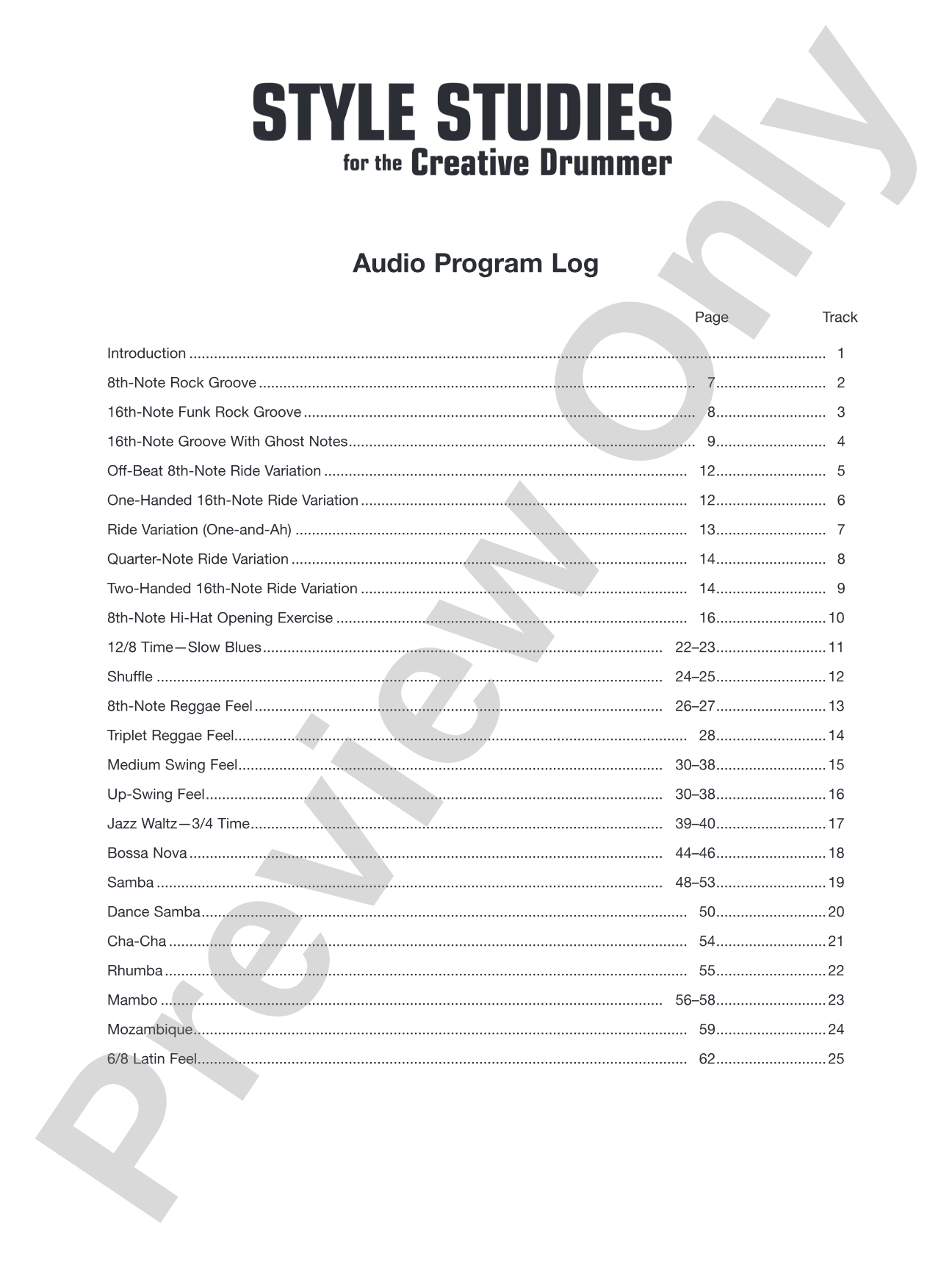 Style Studies for the Creative Drummer (Revised Edition): Concepts for Rock, Jazz, and Latin Drumming