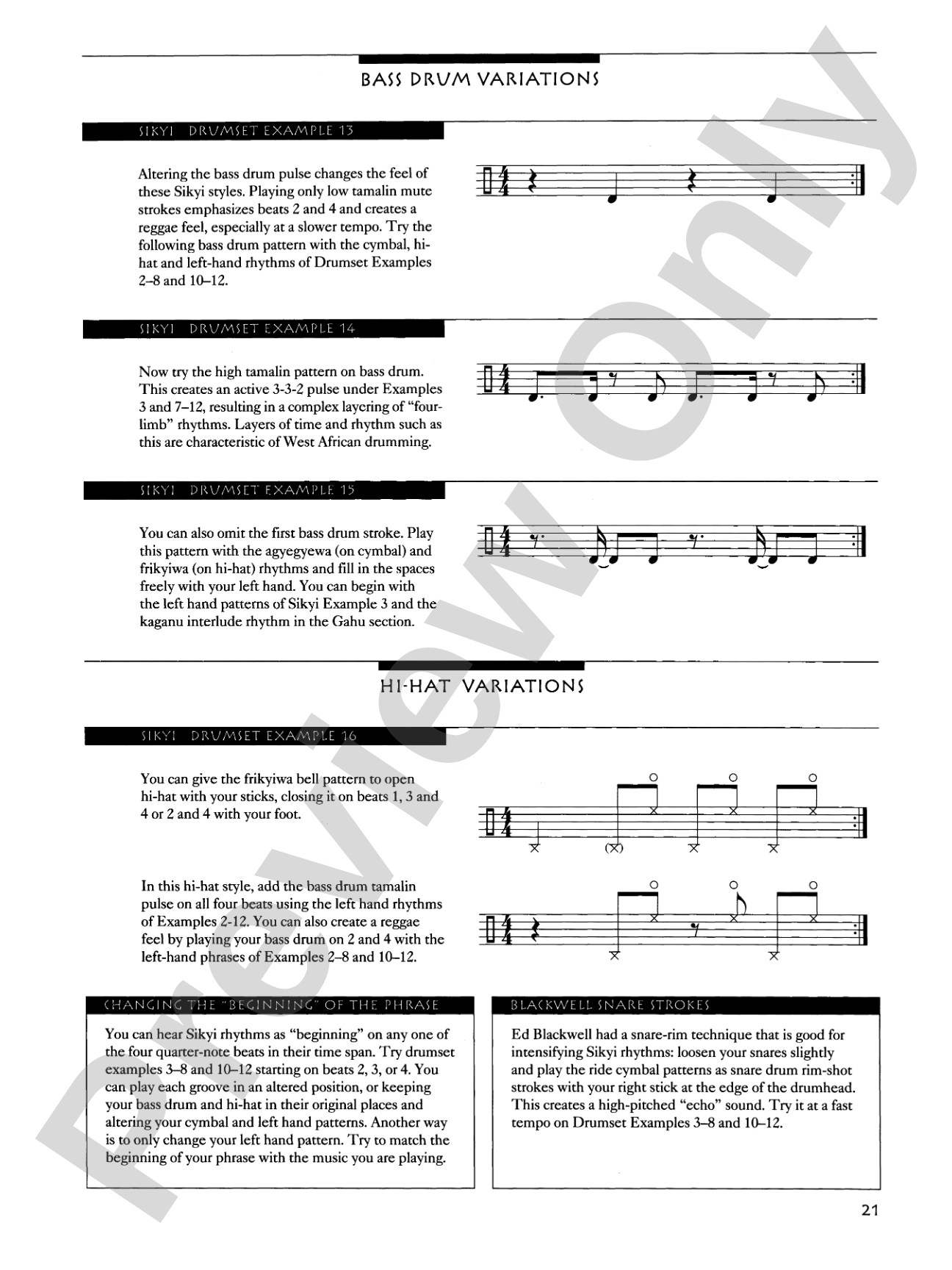 West-African Rhythms for Drumset