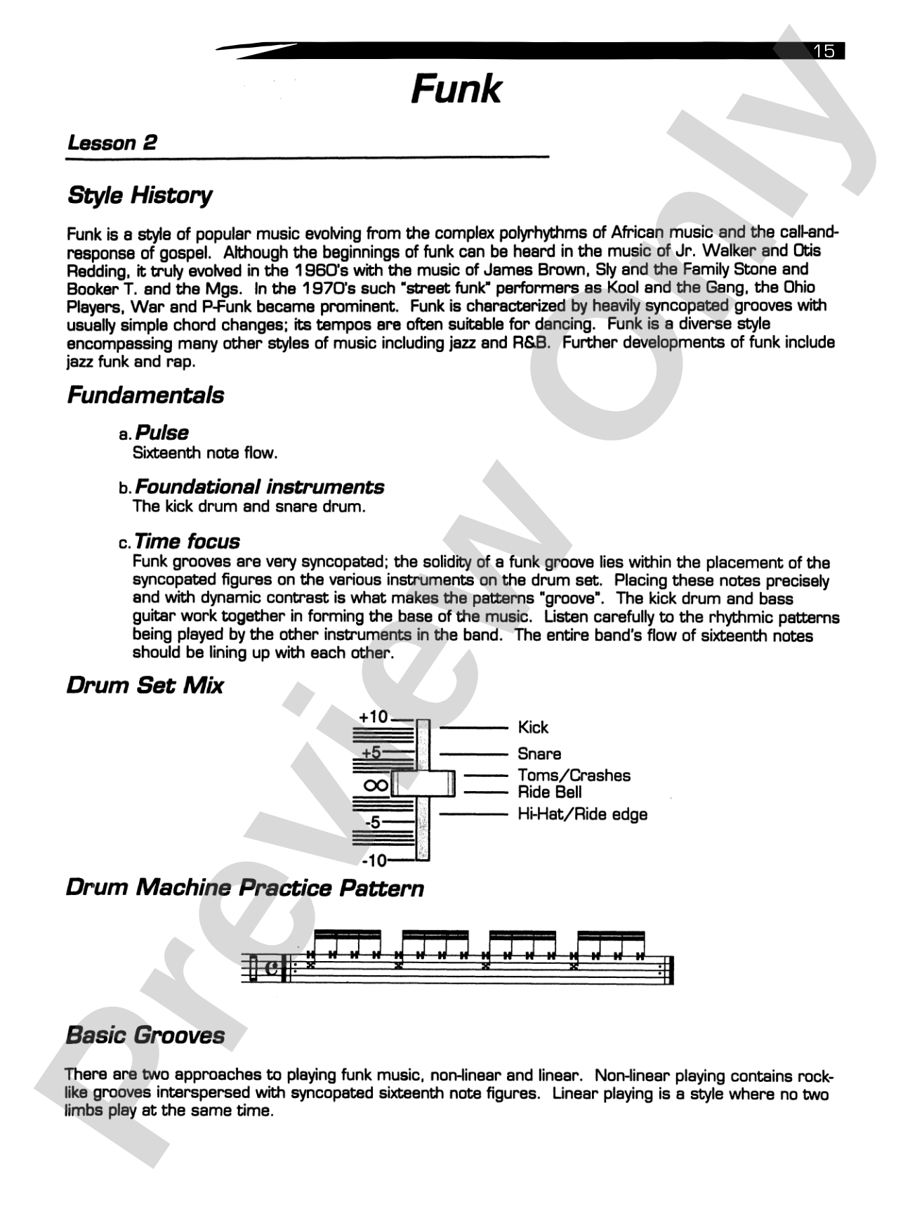 The Drum Set Crash Course: An Encyclopedia Designed to Develop an Understanding of Many Musical Styles