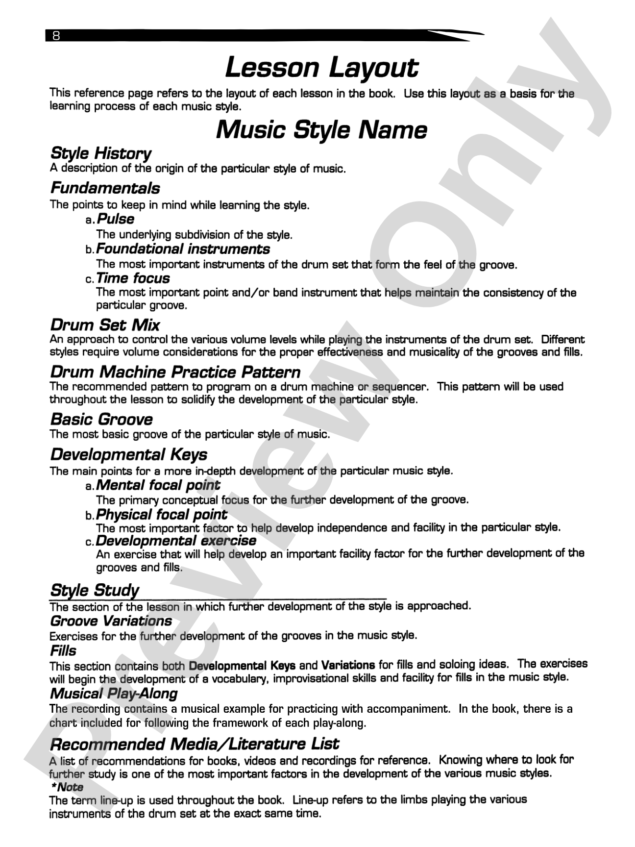 The Drum Set Crash Course: An Encyclopedia Designed to Develop an Understanding of Many Musical Styles