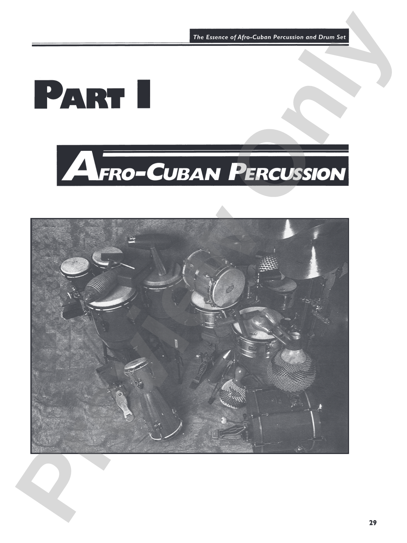 The Essence of Afro-Cuban Percussion & Drum Set: Includes the Rhythm Section Parts for Bass, Piano, Guitar, Horns, & Strings