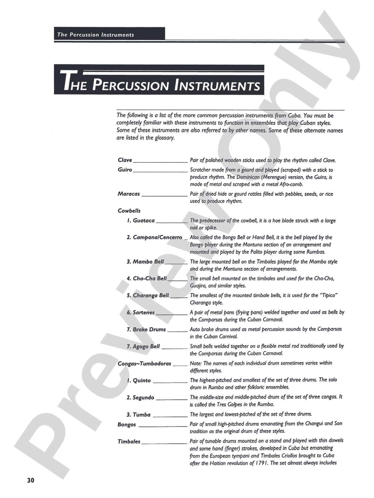 The Essence of Afro-Cuban Percussion & Drum Set: Includes the Rhythm Section Parts for Bass, Piano, Guitar, Horns, & Strings
