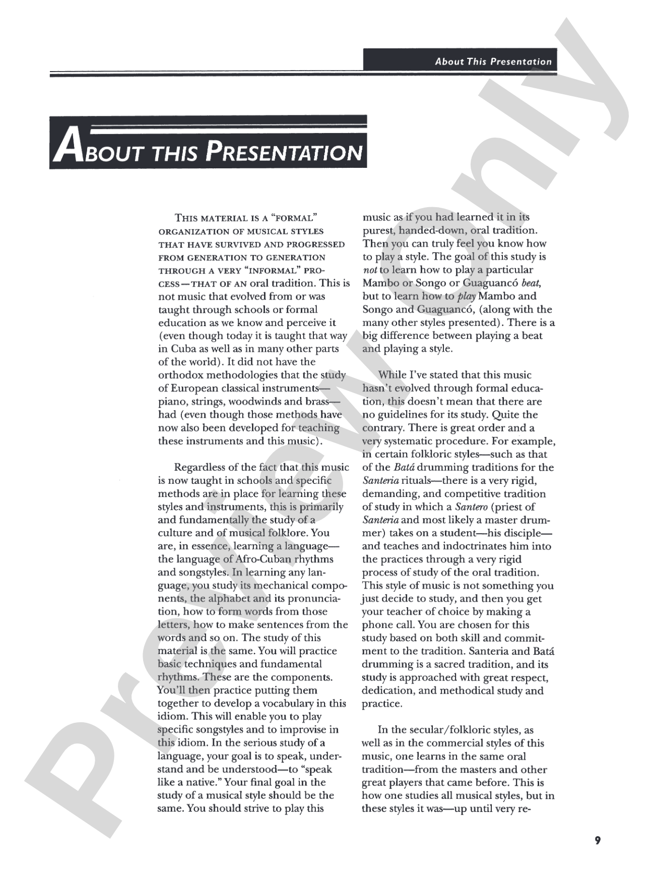 The Essence of Afro-Cuban Percussion & Drum Set: Includes the Rhythm Section Parts for Bass, Piano, Guitar, Horns, & Strings