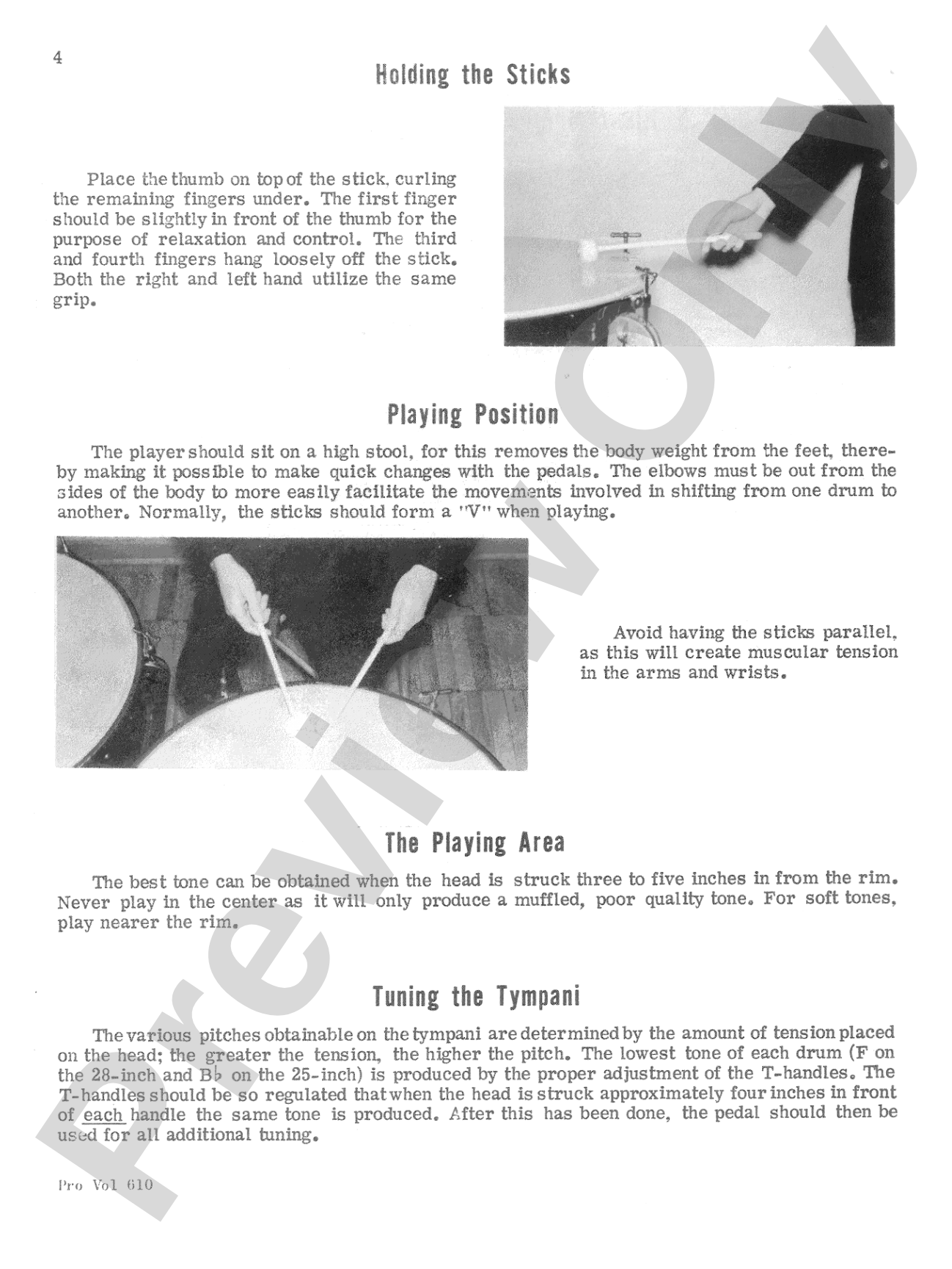 Basic Tympani Technique: A Comprehensive Method for Tympani