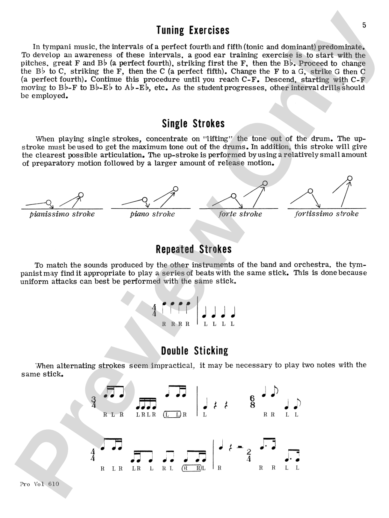 Basic Tympani Technique: A Comprehensive Method for Tympani