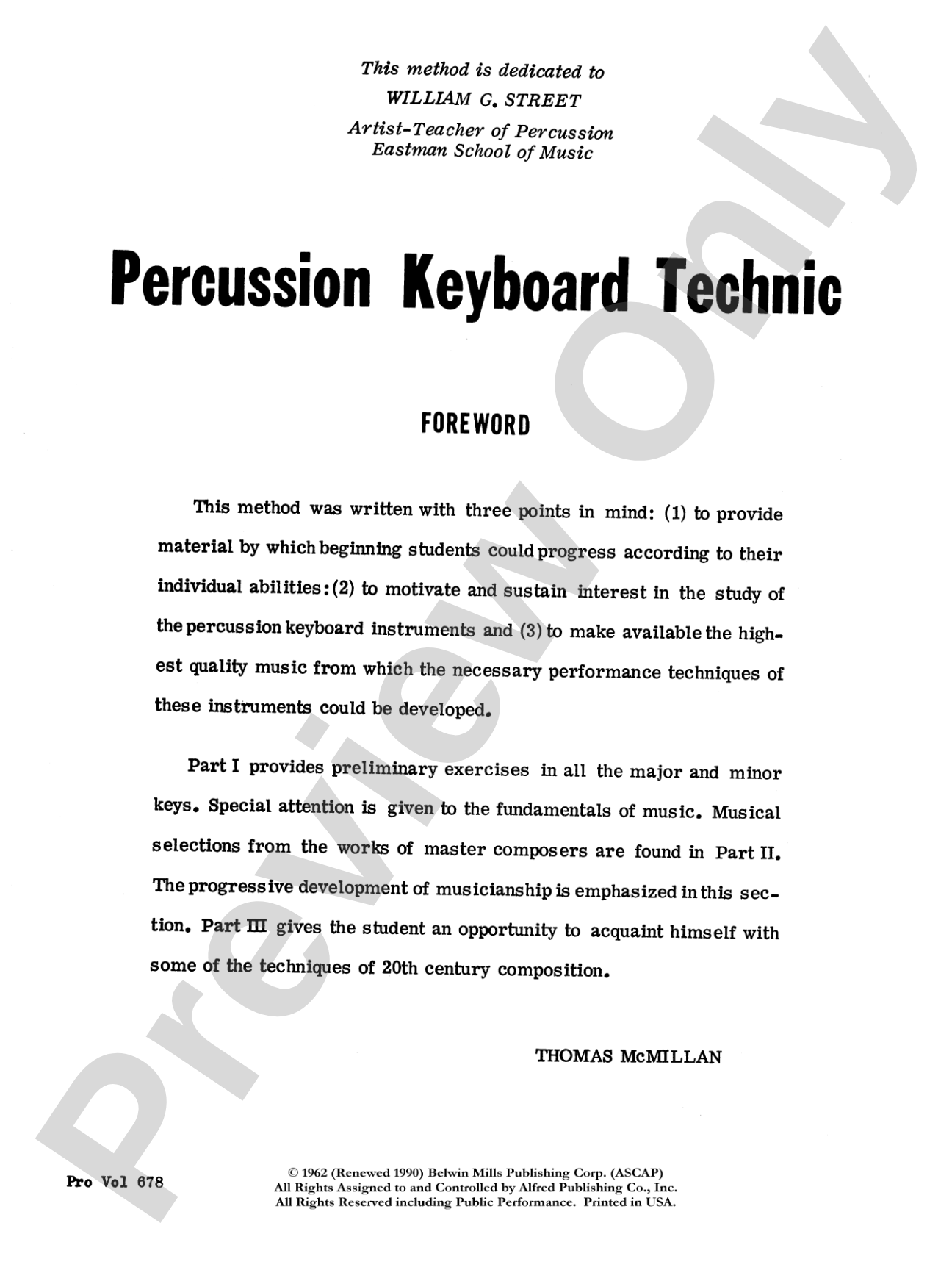 Percussion Keyboard Technic: Marimba, Xylophone, Vibraphone, Bells