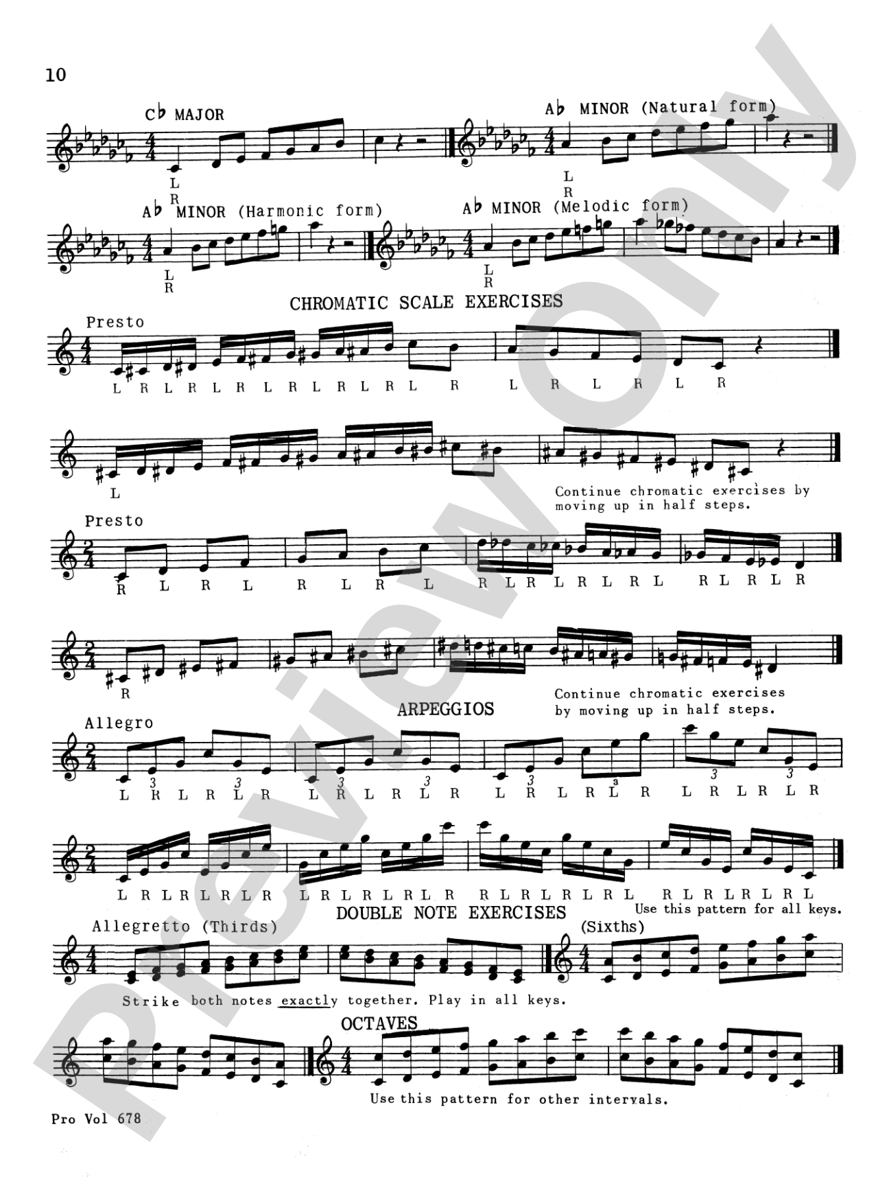 Percussion Keyboard Technic: Marimba, Xylophone, Vibraphone, Bells