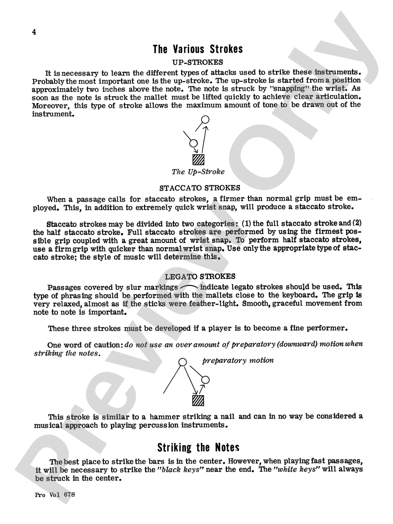 Percussion Keyboard Technic: Marimba, Xylophone, Vibraphone, Bells