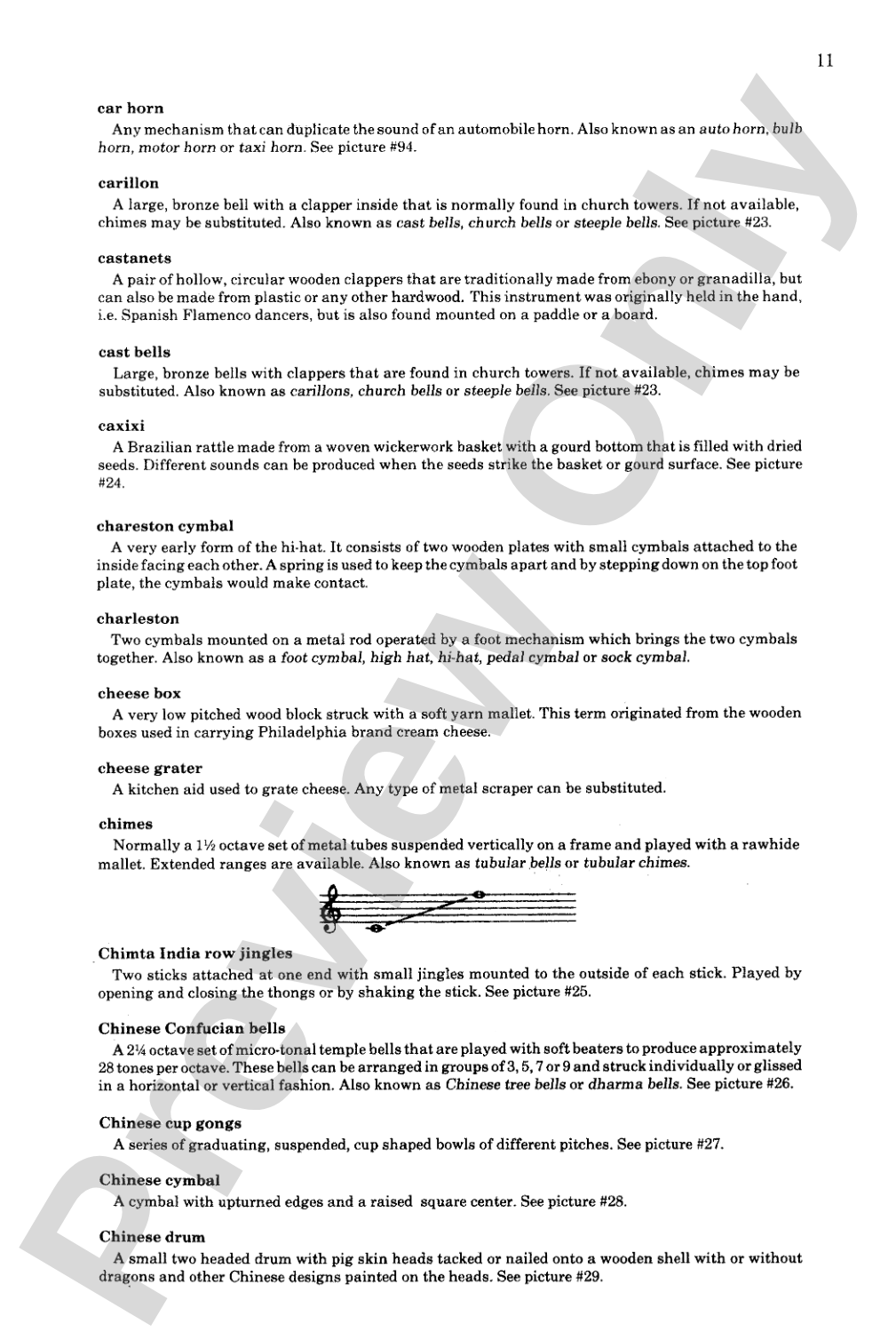 The Percussionist's Dictionary: Translations, Descriptions, and Photographs of Percussion Instruments from Around the World
