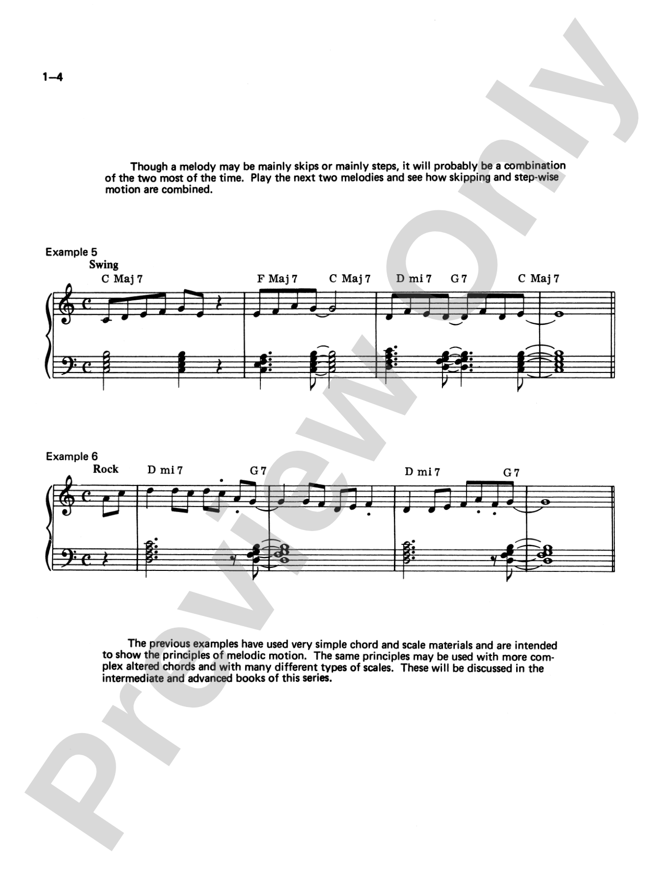 Jazz Improvisation for Keyboard Players, Book 1: Basic Concepts: Piano