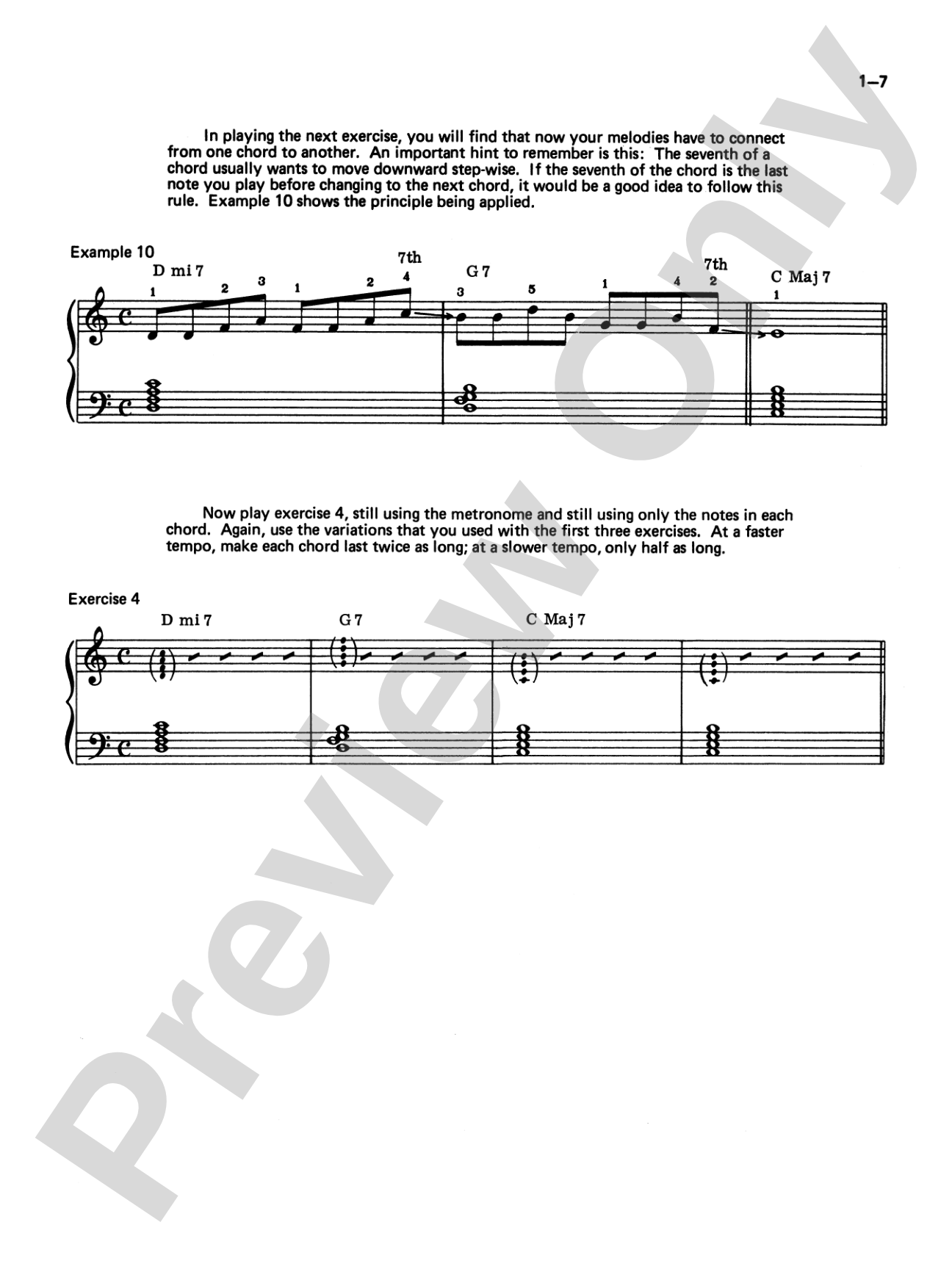 Jazz Improvisation for Keyboard Players, Book 1: Basic Concepts: Piano