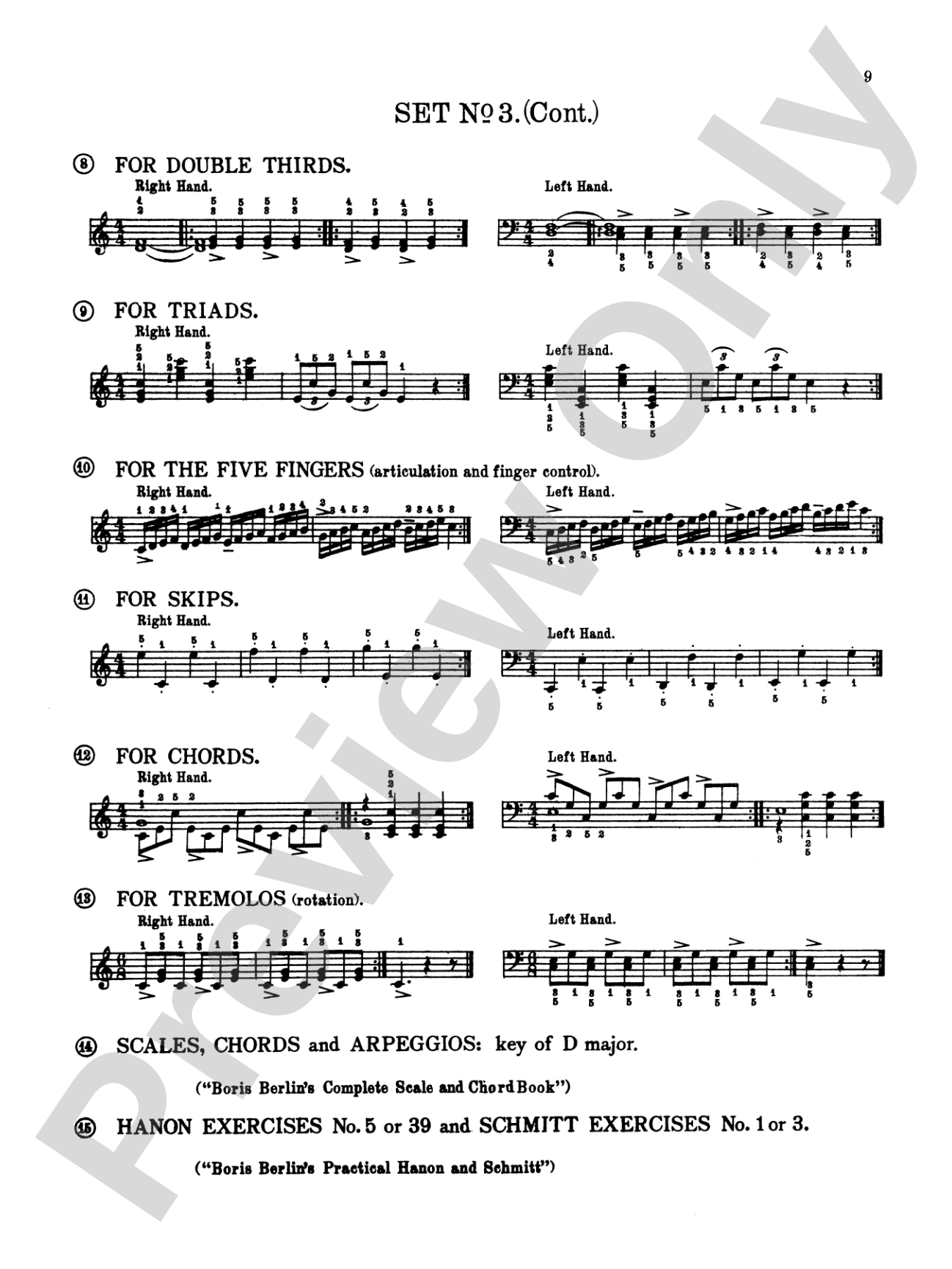 Essential Daily Exercises for Piano: Technical Assignments Arranged in Sets for Daily Practice: Piano
