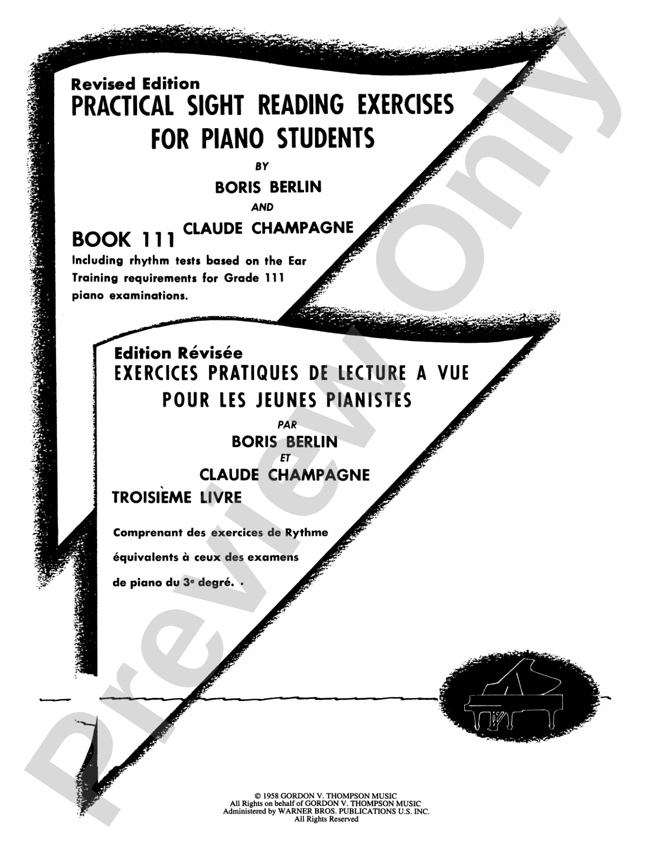 Practical Sight Reading Exercises for Piano Students, Book 3: Piano