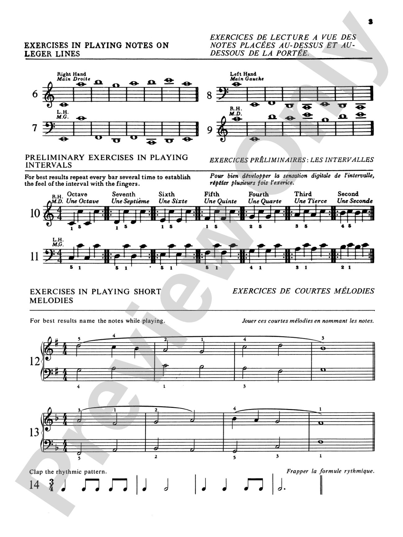 Practical Sight Reading Exercises for Piano Students, Book 3: Piano