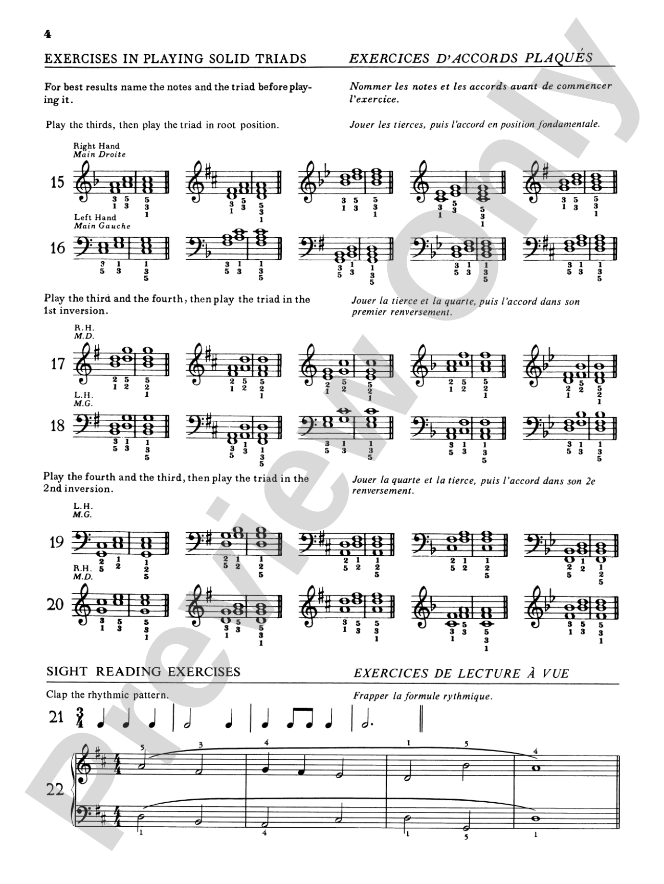 Practical Sight Reading Exercises for Piano Students, Book 3: Piano