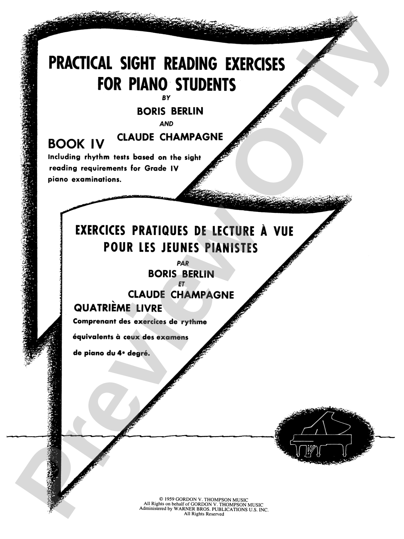 Practical Sight Reading Exercises for Piano Students, Book 4: Piano