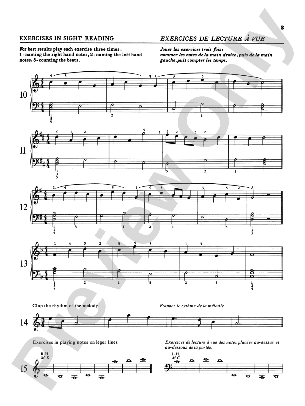 Practical Sight Reading Exercises for Piano Students, Book 4: Piano