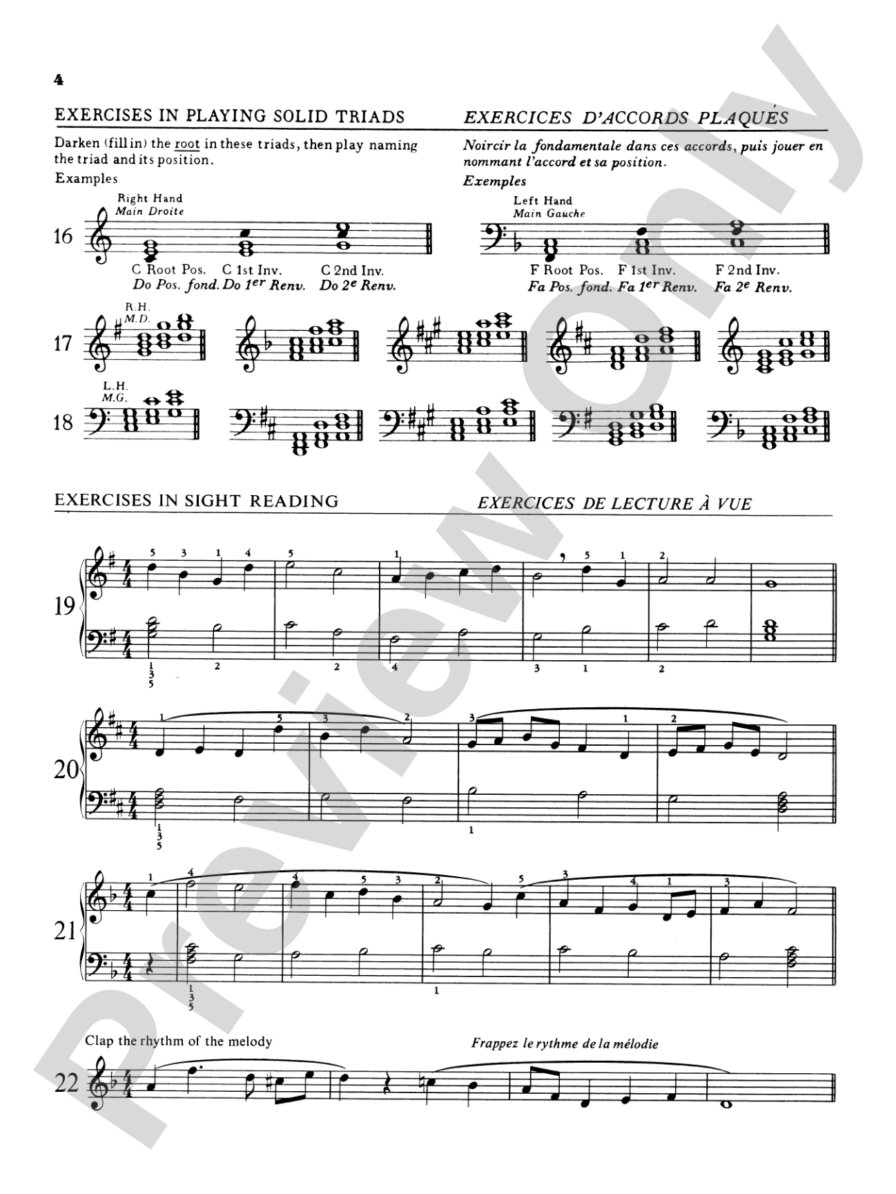 Practical Sight Reading Exercises for Piano Students, Book 4: Piano