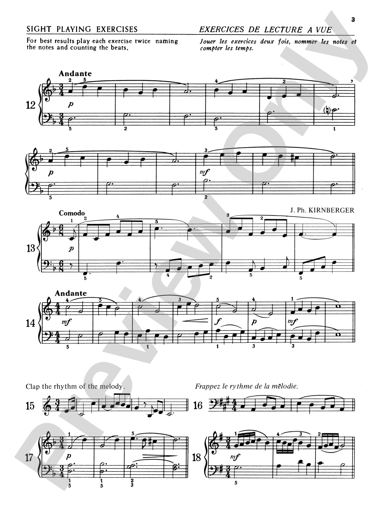 Practical Sight Reading Exercises for Piano Students, Book 5: Piano