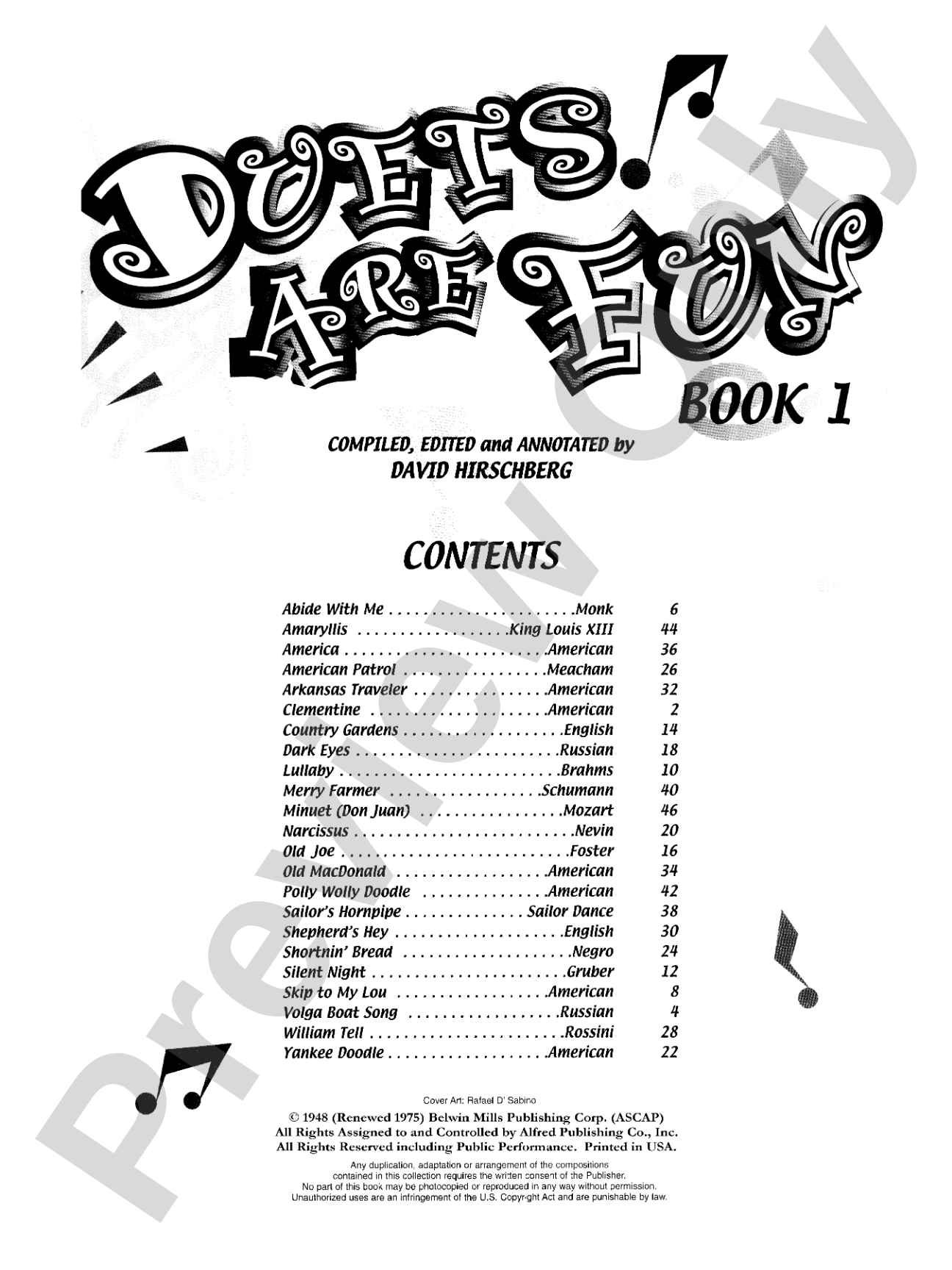 Duets Are Fun, Book 1: Piano