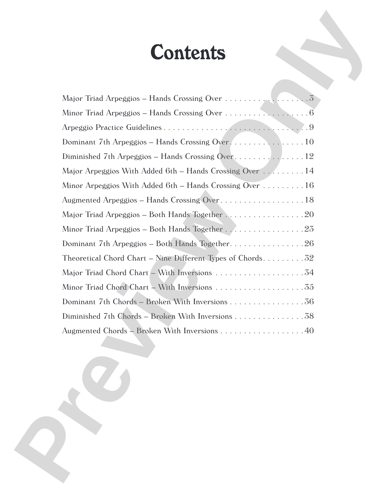 My Arpeggio Book: Piano