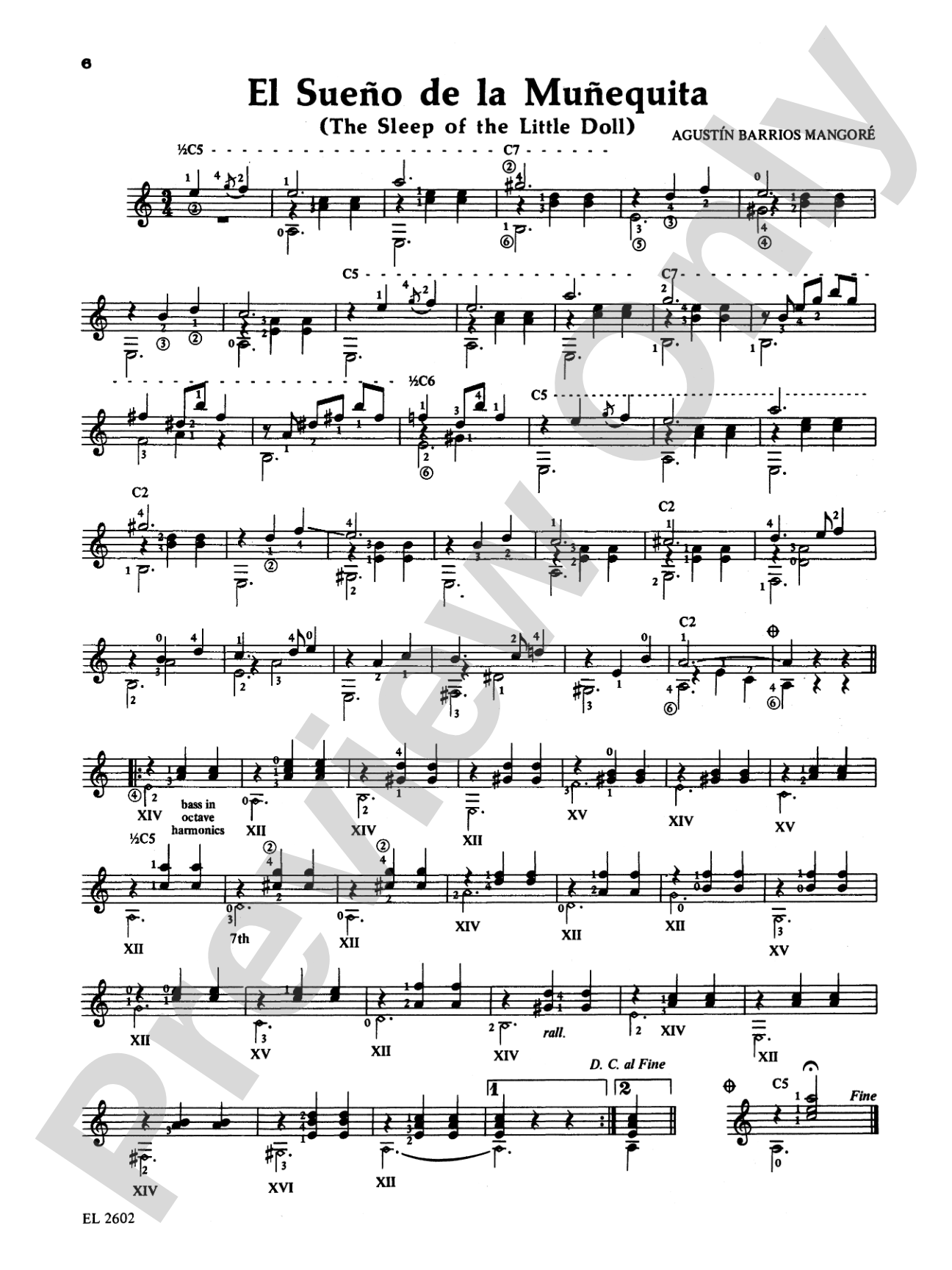 Guitar Works of Agustín Barrios Mangoré, Vol. I: Solo Guitar