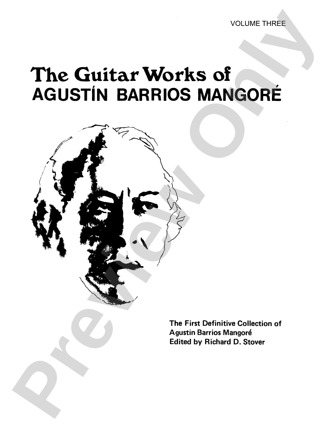 Guitar Works of Agustín Barrios Mangoré, Vol. III: Solo Guitar