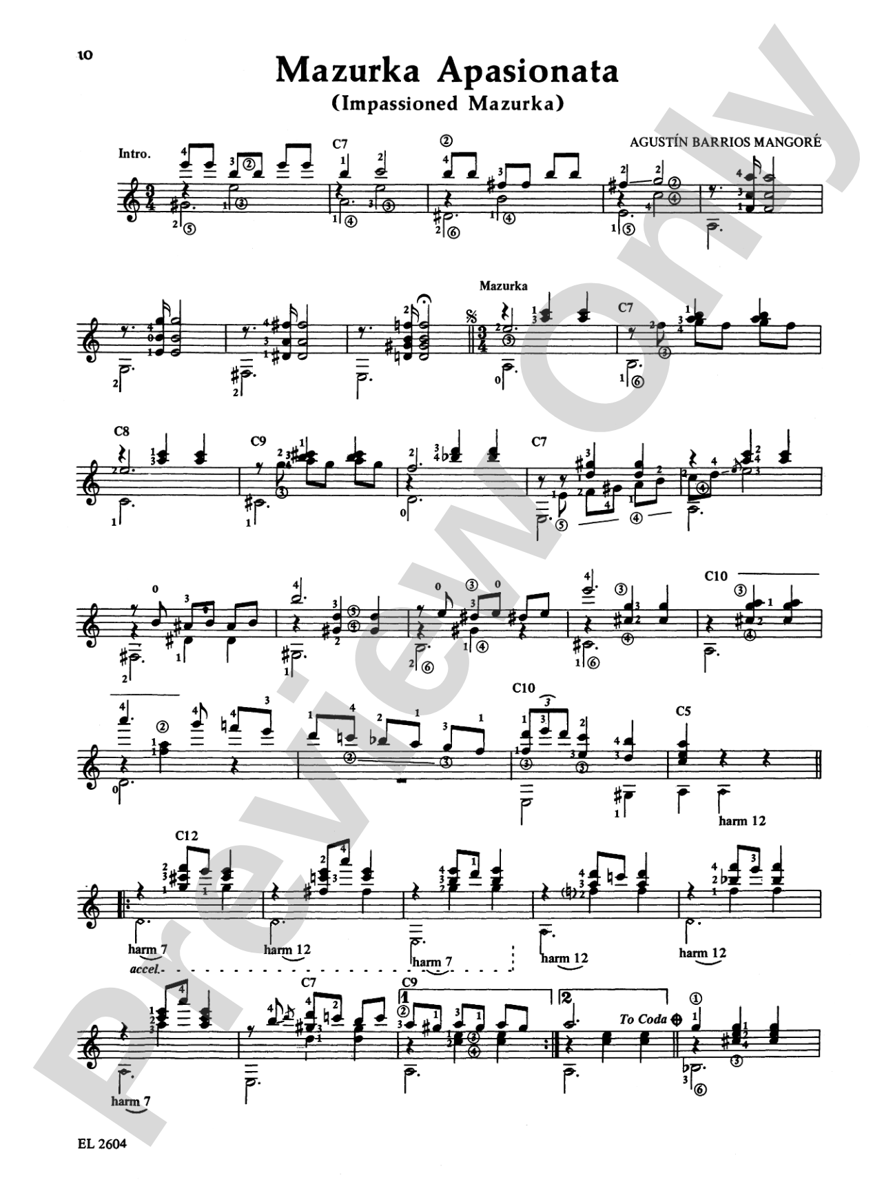 Guitar Works of Agustín Barrios Mangoré, Vol. III: Solo Guitar
