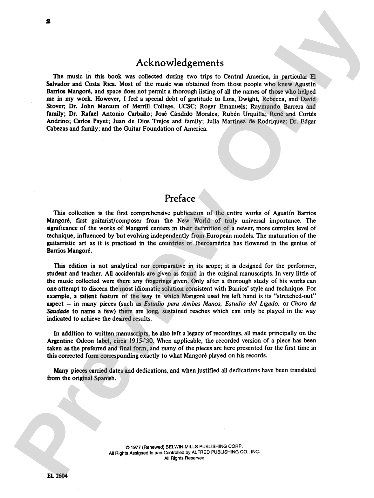 Guitar Works of Agustín Barrios Mangoré, Vol. III: Solo Guitar