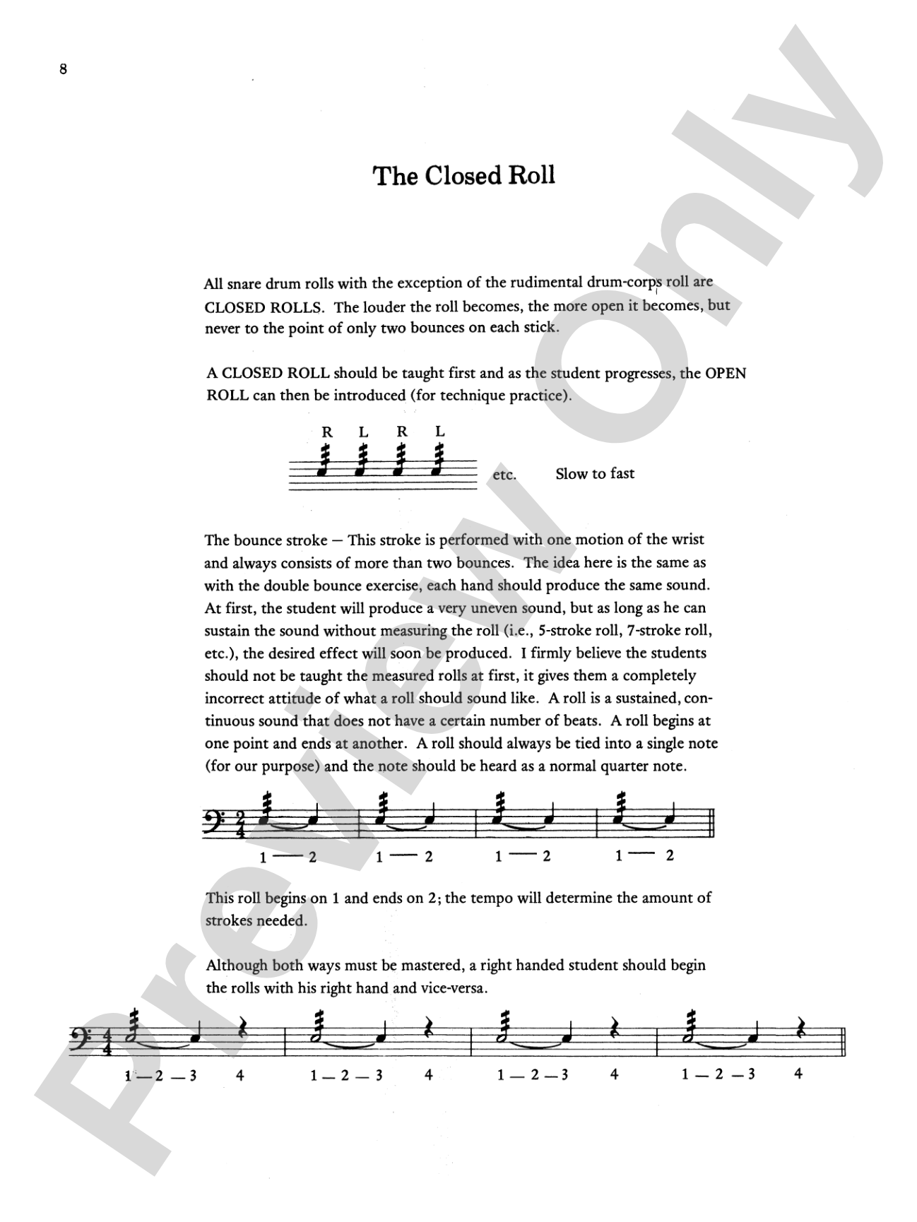 The Orchestral Snare Drummer: A Non-Rudimental Approach to the Teaching of Snare Drum