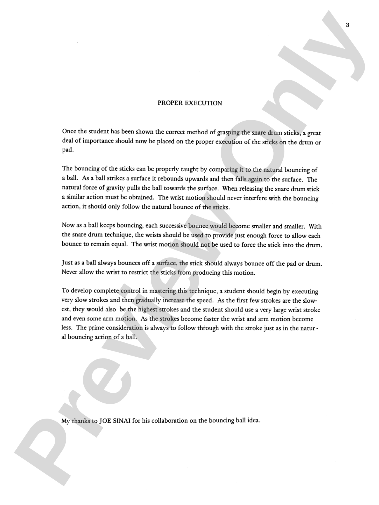 The Orchestral Snare Drummer: A Non-Rudimental Approach to the Teaching of Snare Drum
