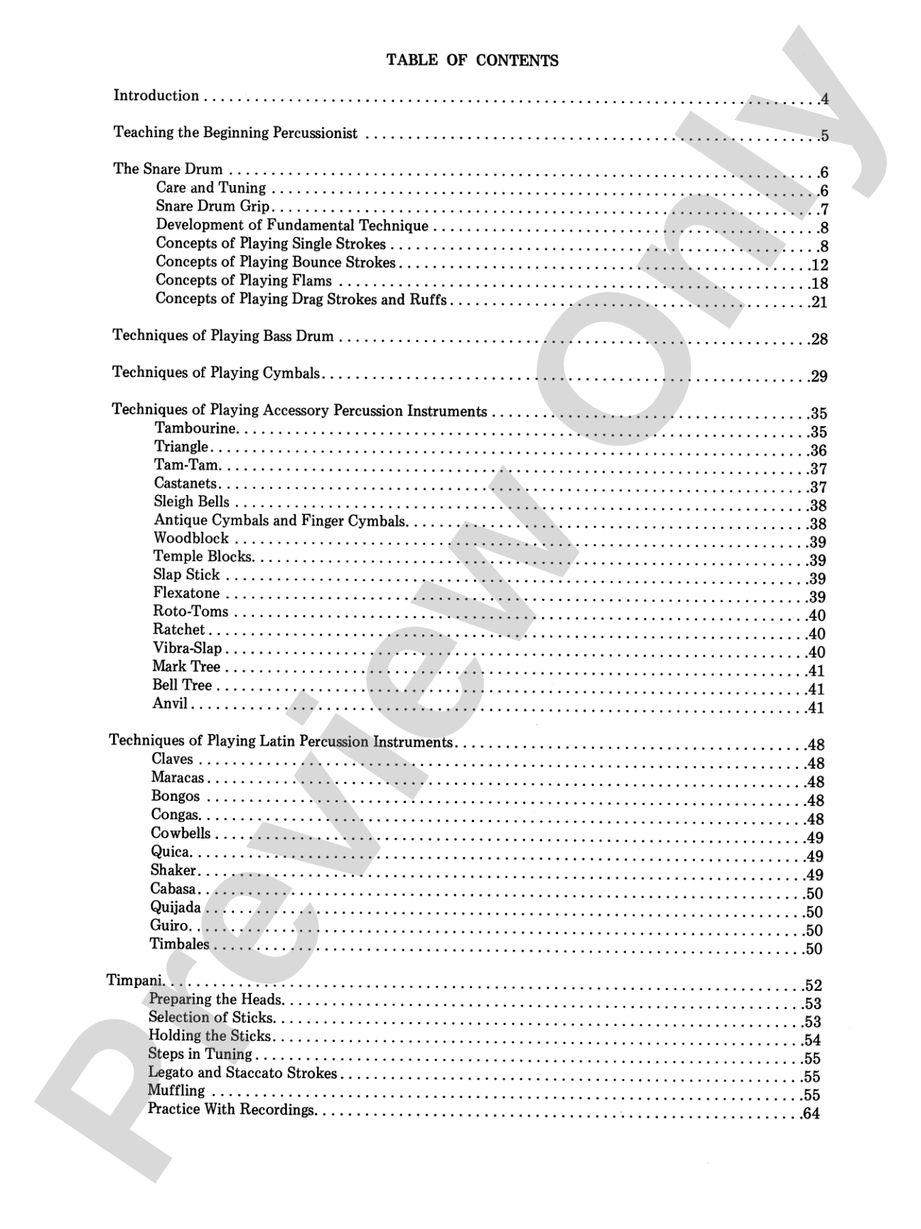 Percussion for Musicians: A Complete, Fundamental Literature and Technique Method for Percussion