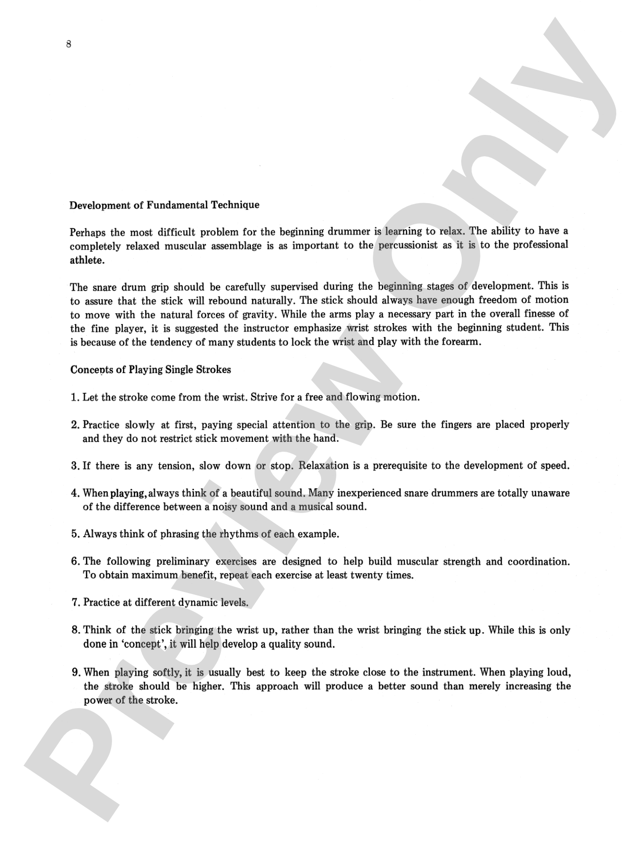 Percussion for Musicians: A Complete, Fundamental Literature and Technique Method for Percussion