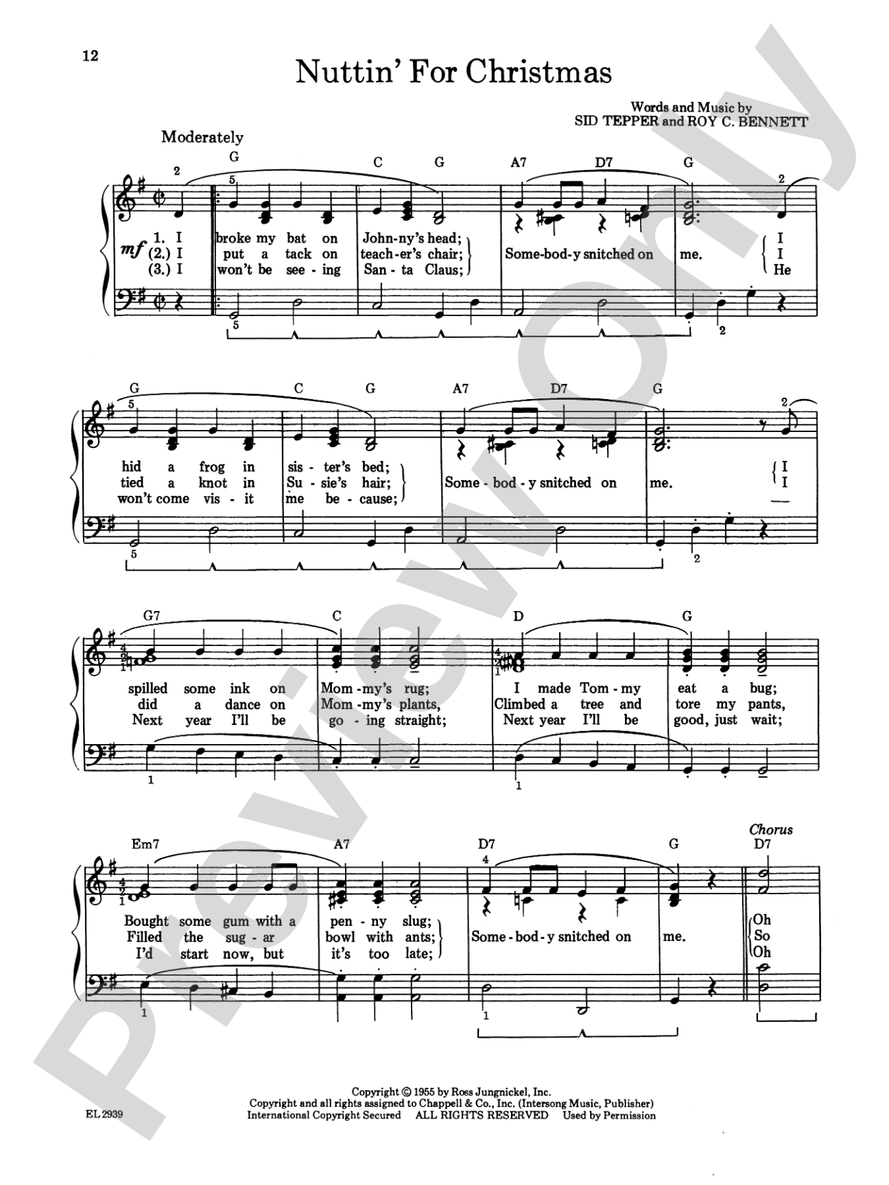 Sleigh Ride and Other Christmas Songs & Carols: Piano