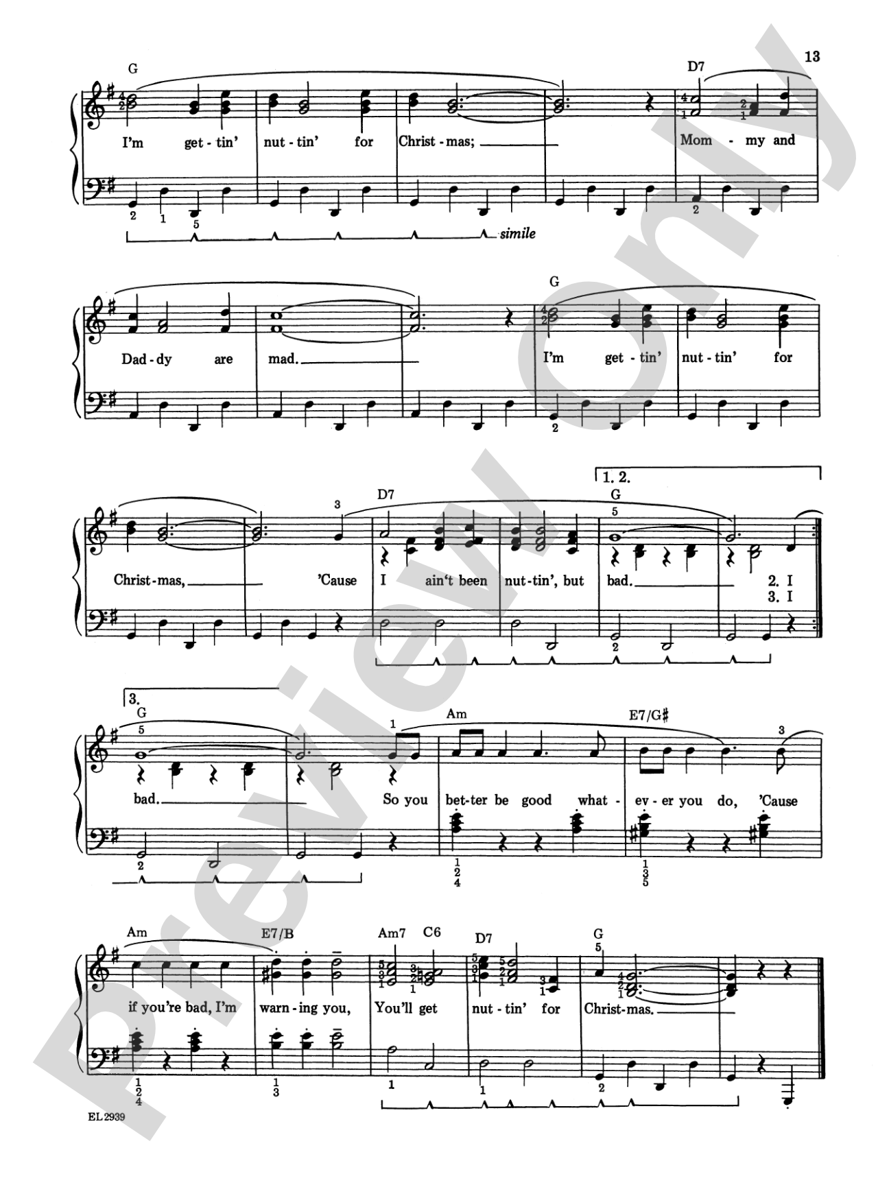 Sleigh Ride and Other Christmas Songs & Carols: Piano