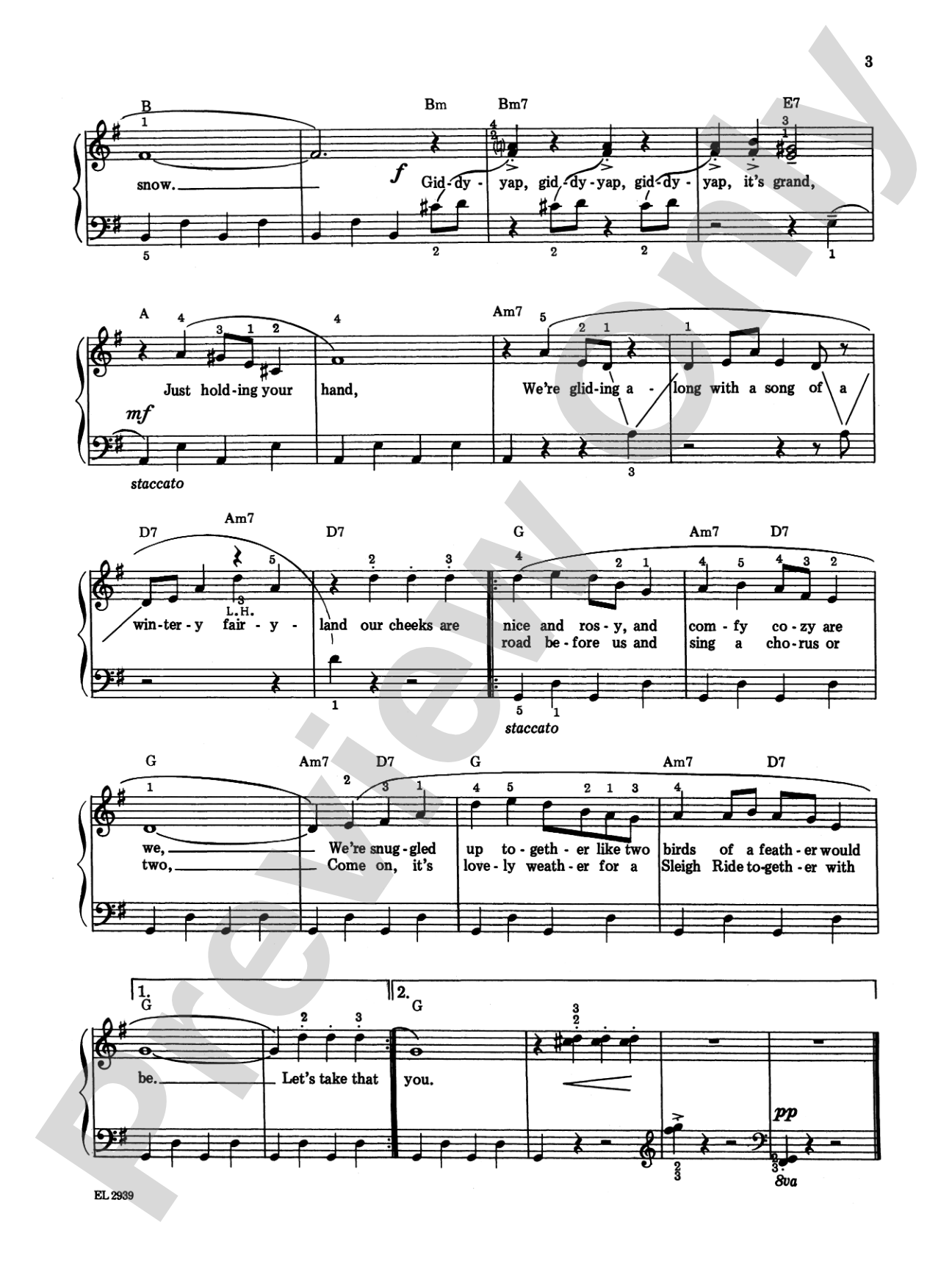 Sleigh Ride and Other Christmas Songs & Carols: Piano