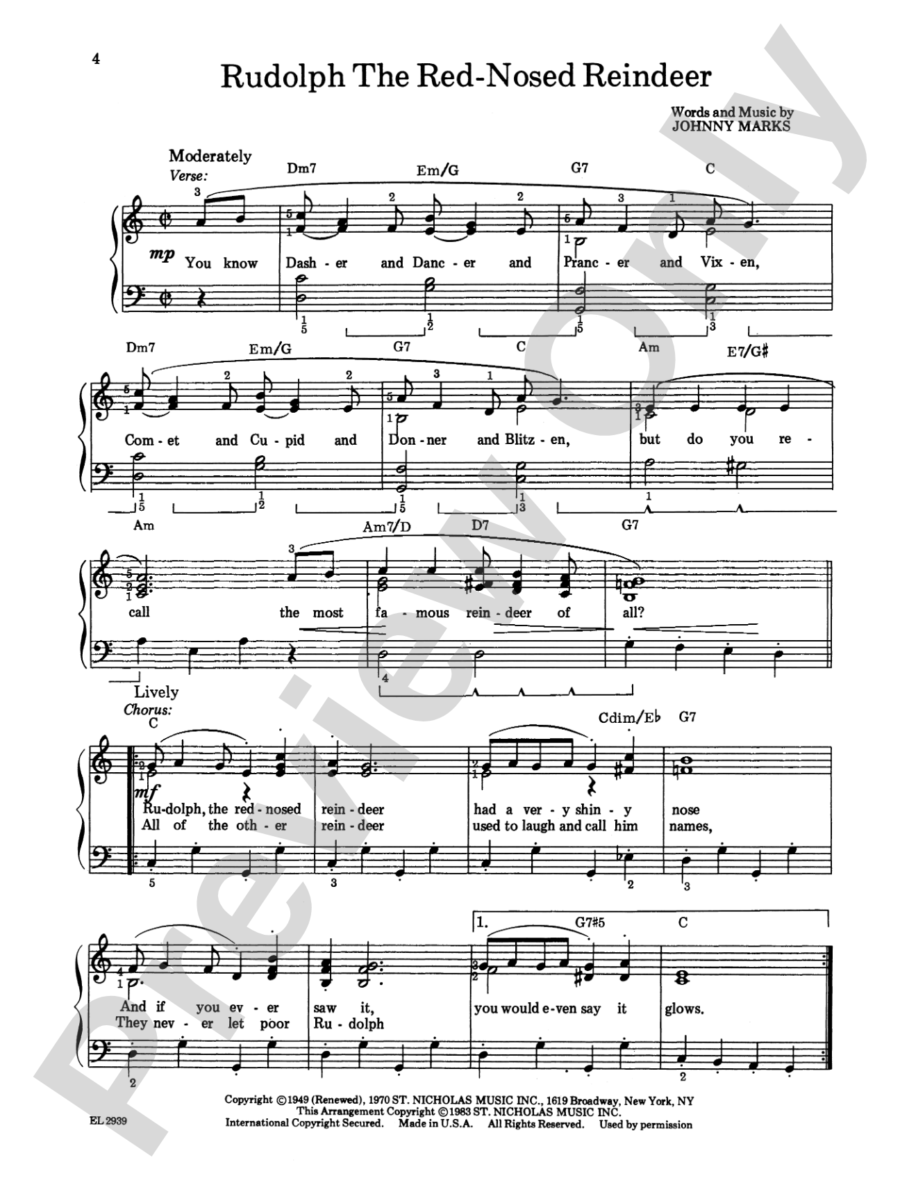 Sleigh Ride and Other Christmas Songs & Carols: Piano