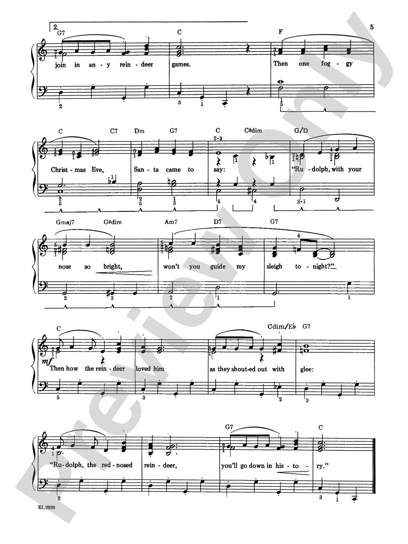 Sleigh Ride and Other Christmas Songs & Carols: Piano
