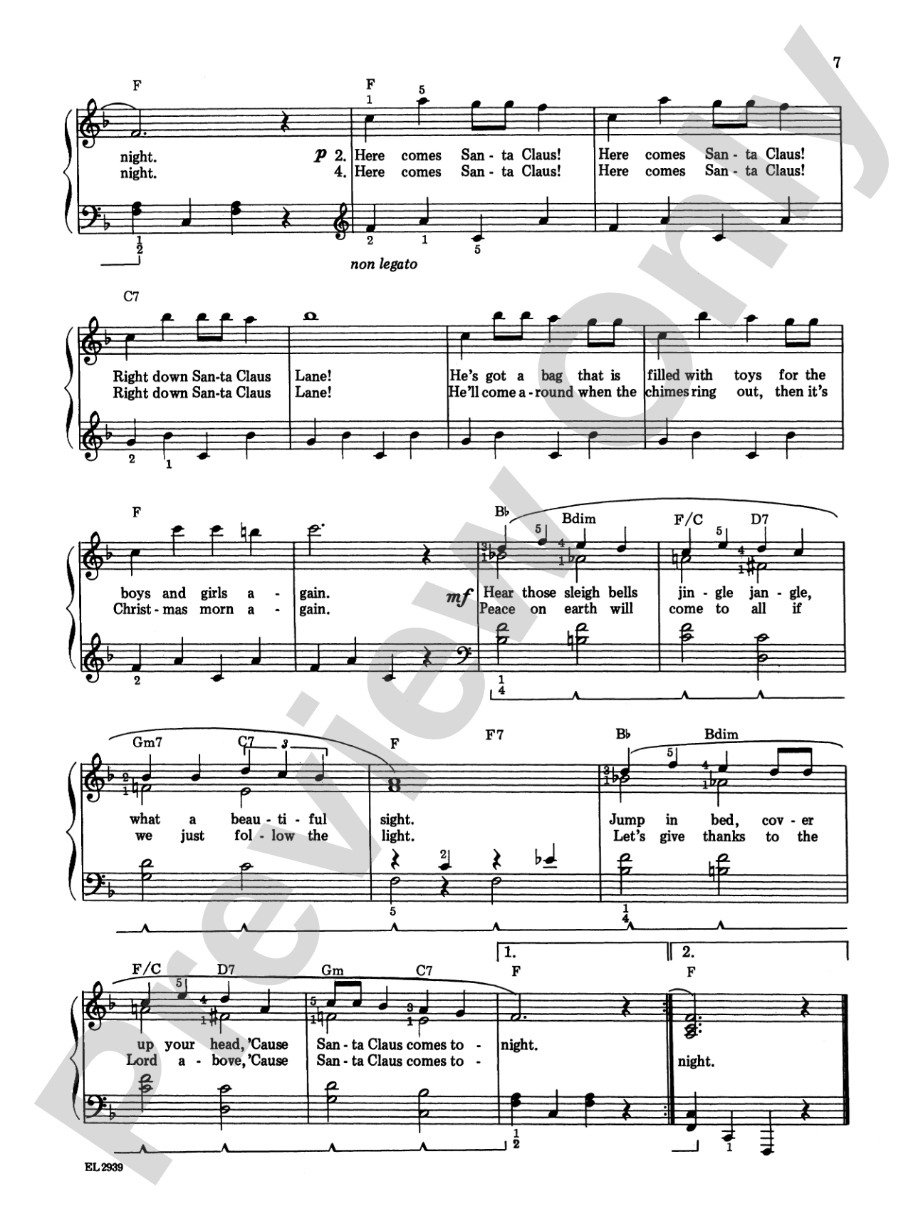 Sleigh Ride and Other Christmas Songs & Carols: Piano