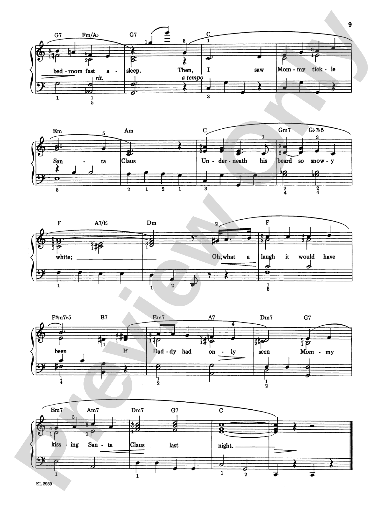 Sleigh Ride and Other Christmas Songs & Carols: Piano