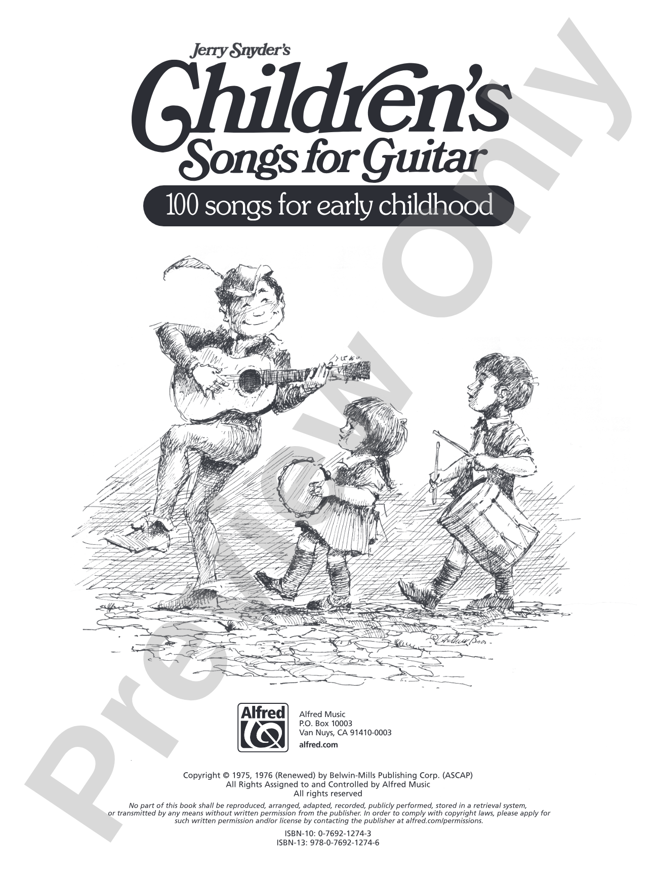 Children's Songs for Guitar: 100 Songs for Early Childhood: Solo Guitar