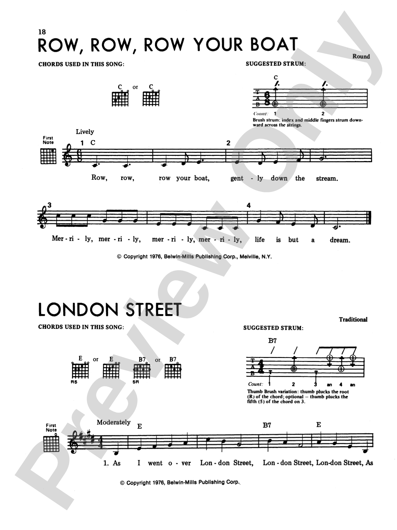 Children's Songs for Guitar: 100 Songs for Early Childhood: Solo Guitar